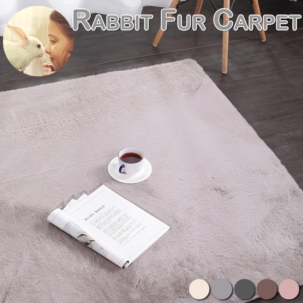 Hochflor-Teppich Fellteppich,Kunstfell,Weich,Hochflor Shaggy Teppiche,Rechteckig