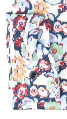 MARVELIS Businesshemd Businesshemd - Modern Fit - Langarm - Florales Muster - Bunt Allover-Print