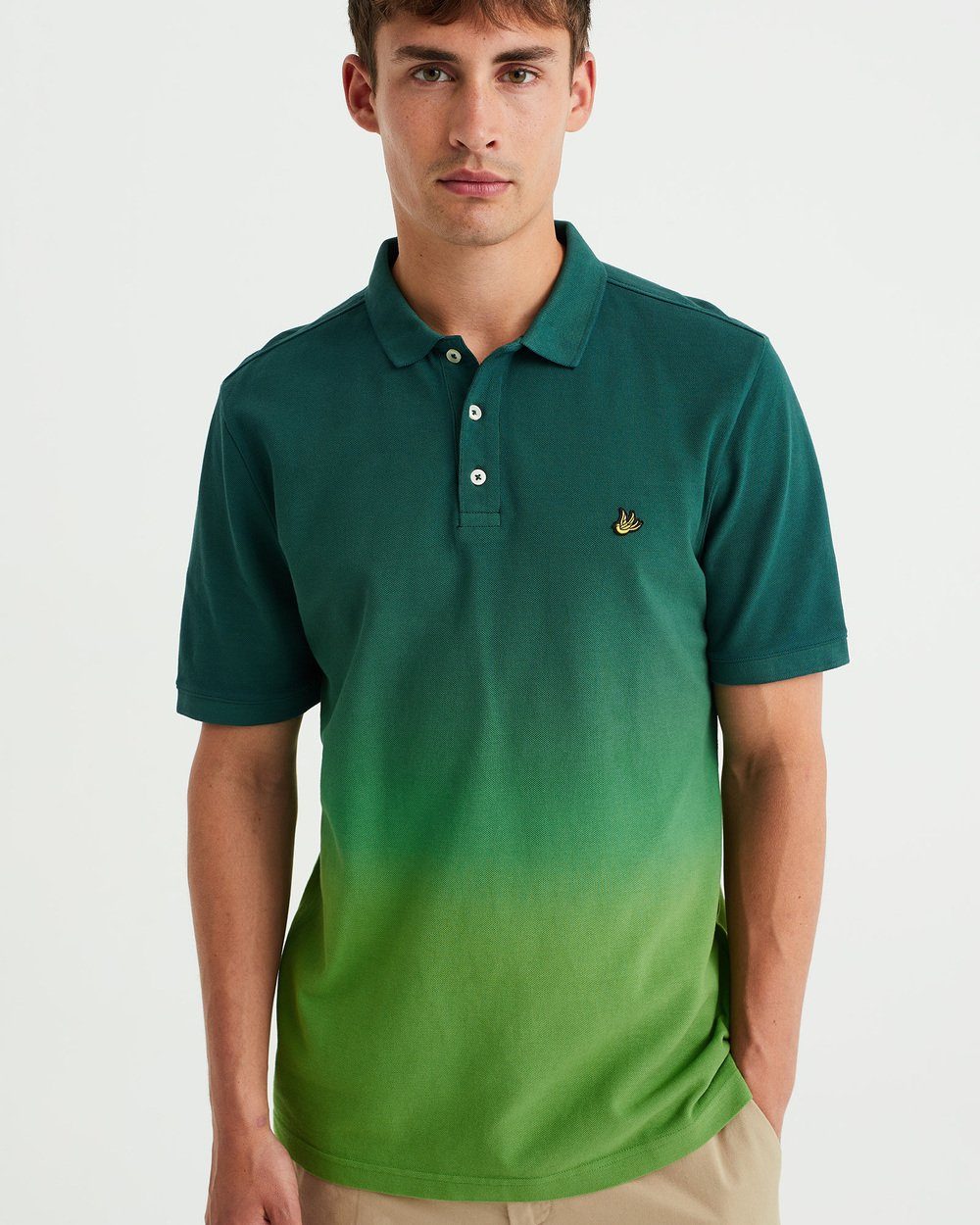 WE (1-tlg) Grün Fashion Poloshirt