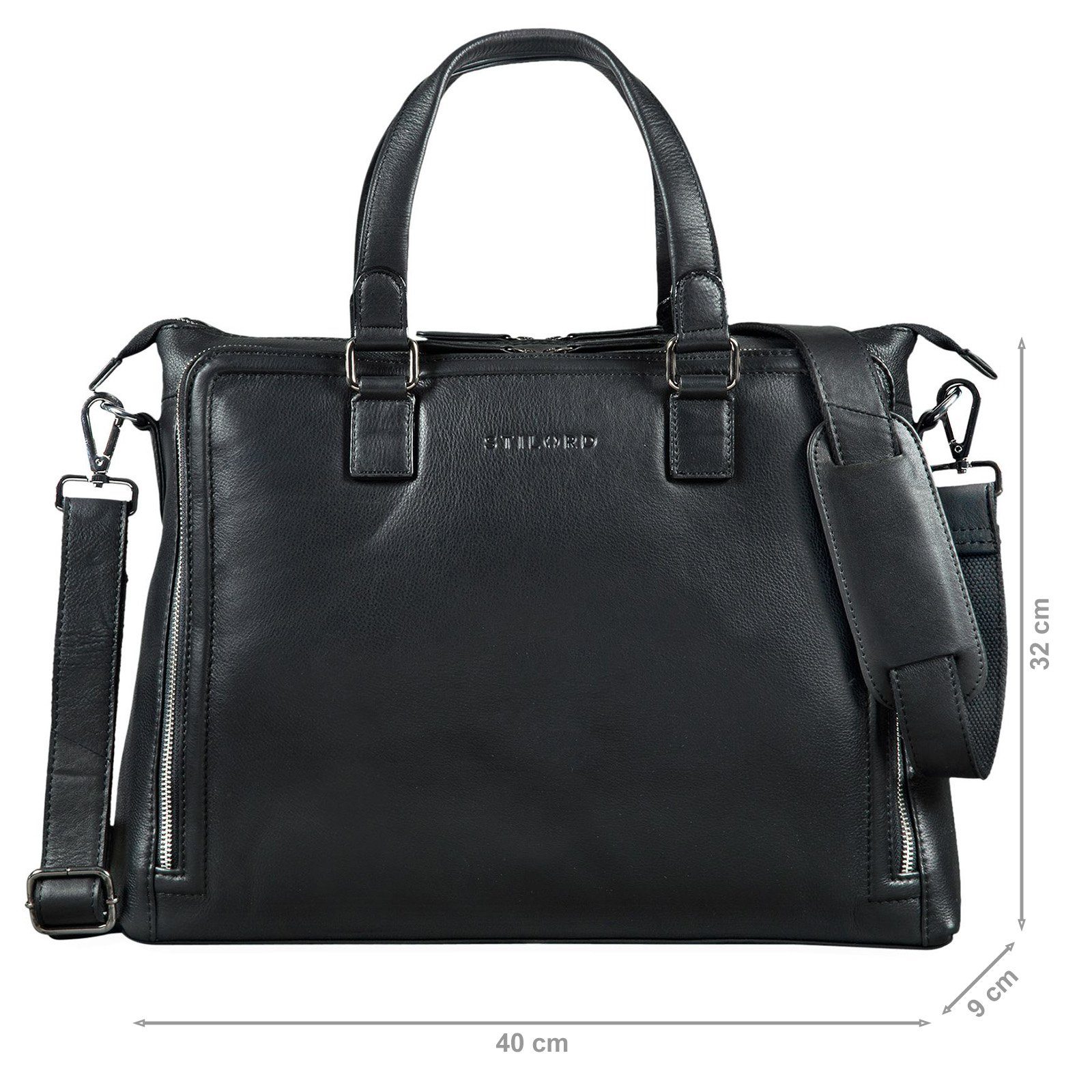 STILORD Handtasche "Claire" Businesstasche Damen Leder – Bild 4 von 5