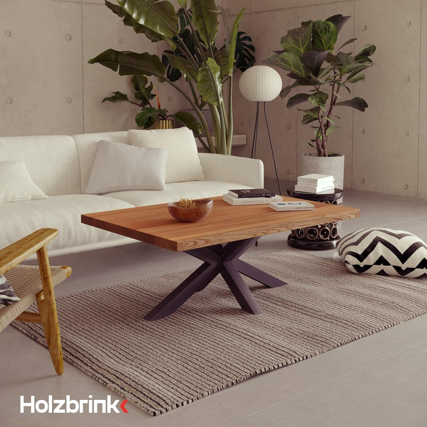 HOLZBRINK Tischbein HOLZBRINK Tischbeine Metall Tischgestell für Beistelltisch 40x40x43, 1 Stück Computertisch Gartentisch