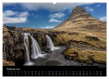 CALVENDO Wandkalender Island – Wunder aus Wasser (Premium, hochwertiger DIN A2 Wandkalender 2023, Kunstdruck in Hochglanz)