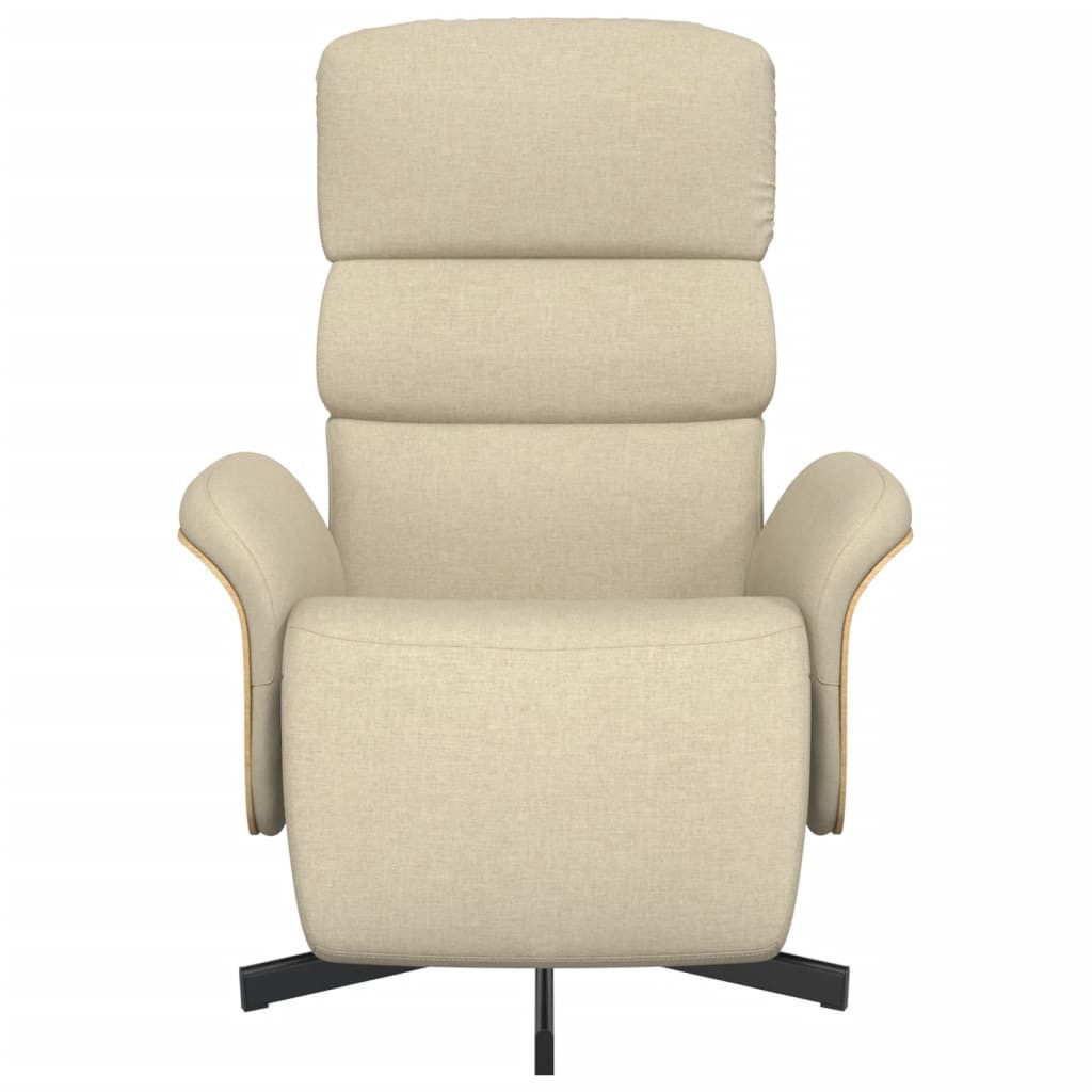 vidaXL Sessel Relaxsessel mit Fußteil Creme günstig online kaufen