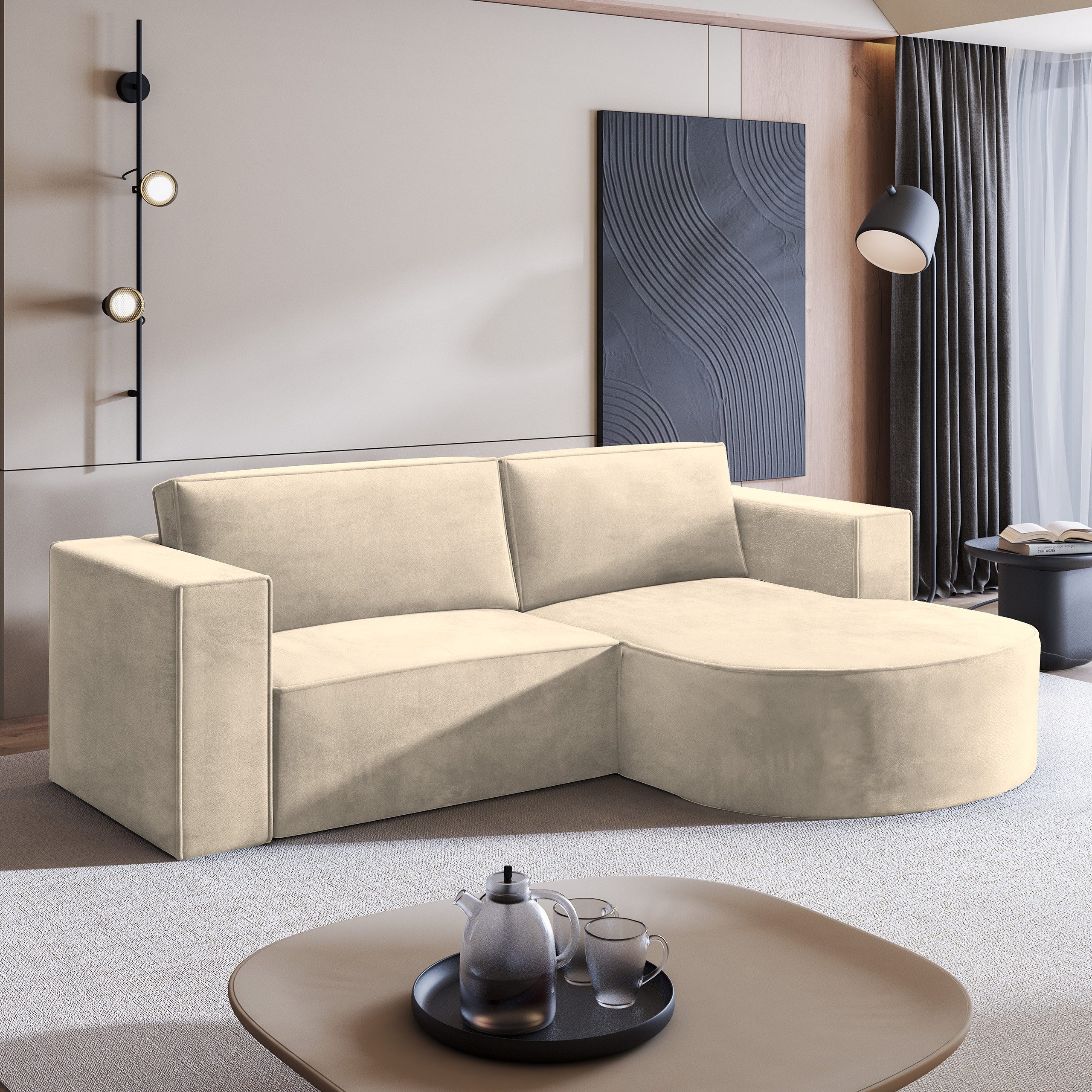 Masseno Ecksofa SORELA mit Schlaffunktion L-Form, günstig online kaufen
