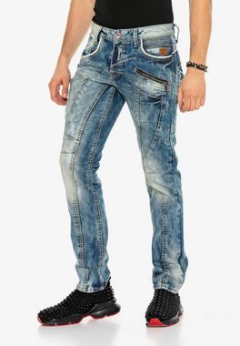 Cipo & Baxx Bequeme Jeans mit modischen Ziernähten