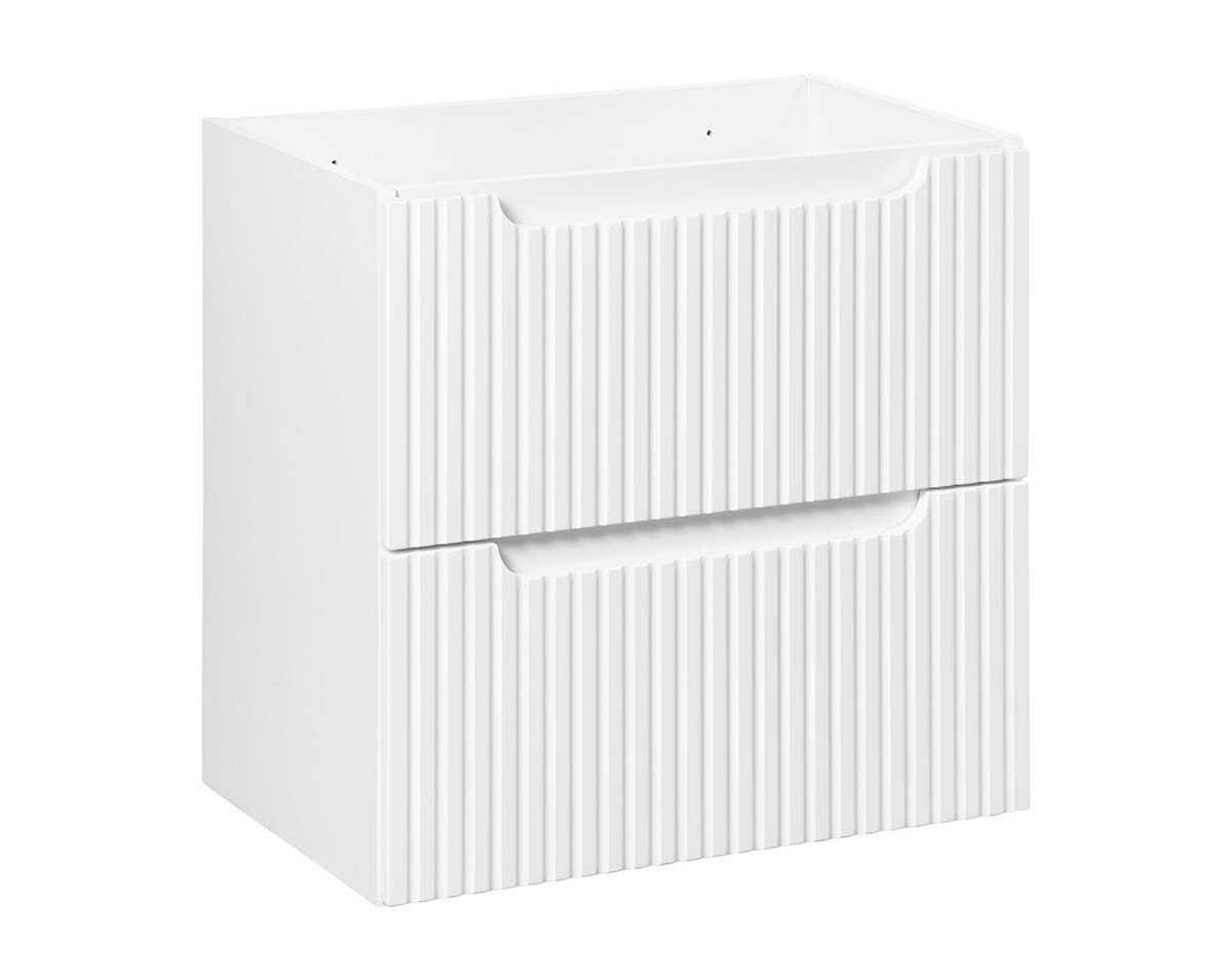 einfachgutemoebel Waschtisch-Set Bad Waschplatz ILUNA White 140cm Schubfach, Becken weiß, white, (Badmöbel Set, 1-St., Waschtisch Unterschrank)