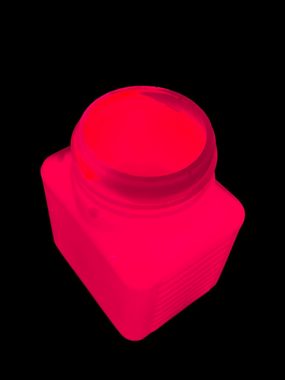 PSYWORK Bastelfarbe 100ml PSYWORK Schwarzlicht Dispersionsfarbe Neon Pink, UV-aktiv, leuchtet unter Schwarzlicht