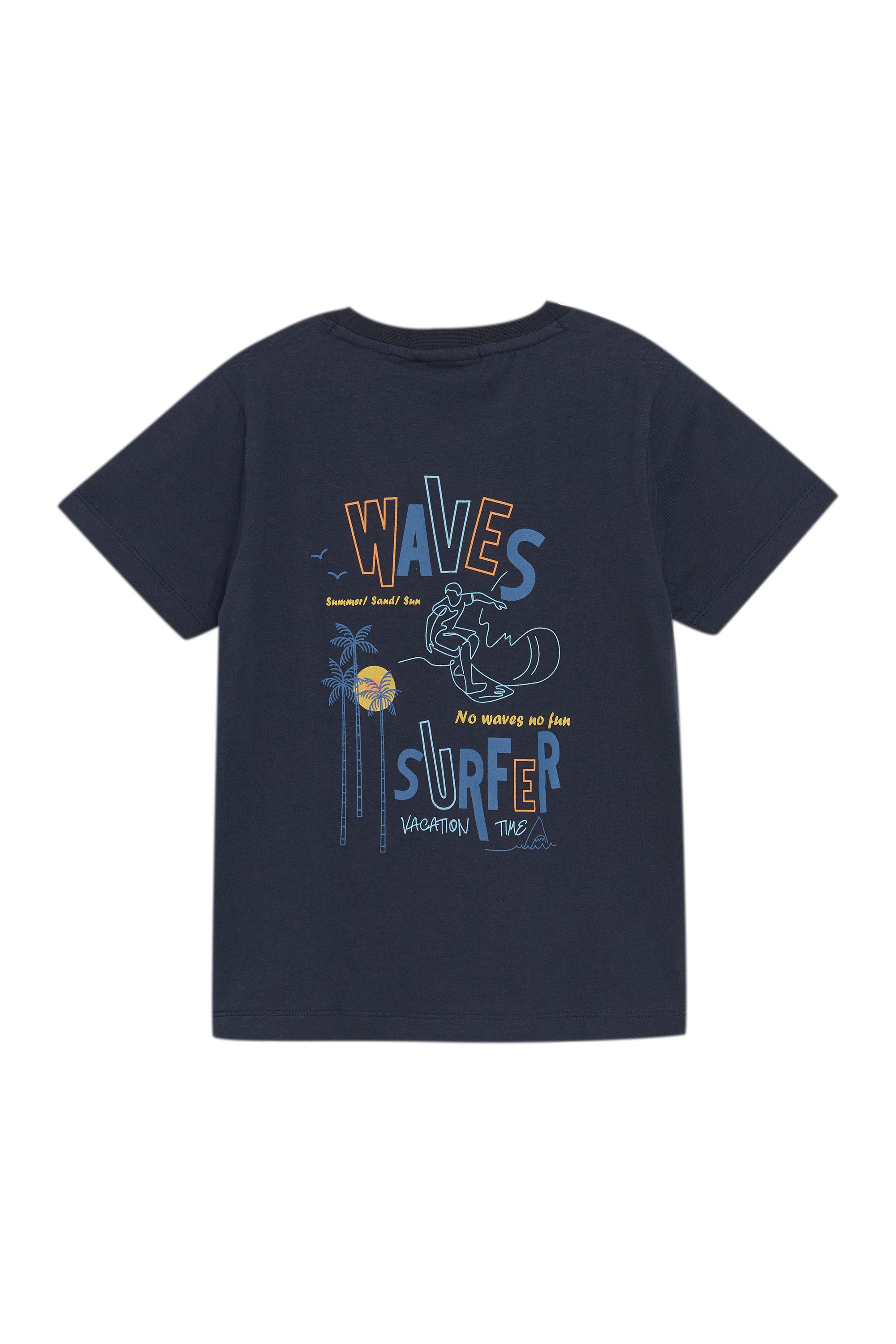Rundhalsshirt COT-shirt W. 2 Print - S/S