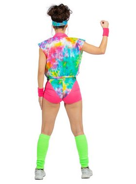 Metamorph Kostüm Rollerskate Girl Kostüm, Greller Aerobic Dress wie aus einer parallelen Plastikwelt