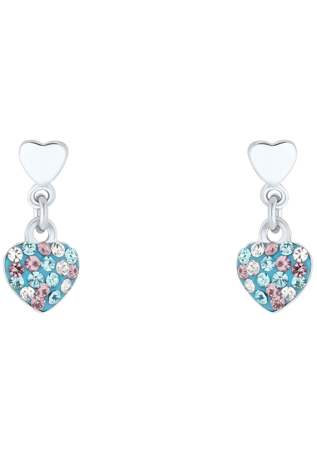 Prinzessin Lillifee Paar Ohrhänger Herzen, mit Preciosa Crystal