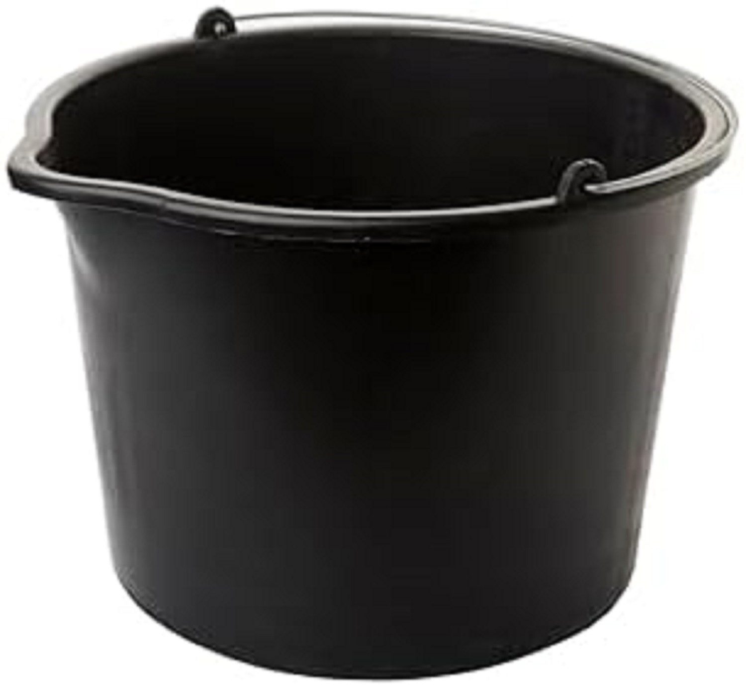 Centi Baueimer Baueimer 12L mit Metallbügel, (3er-Set), Eimer mit Ausguss