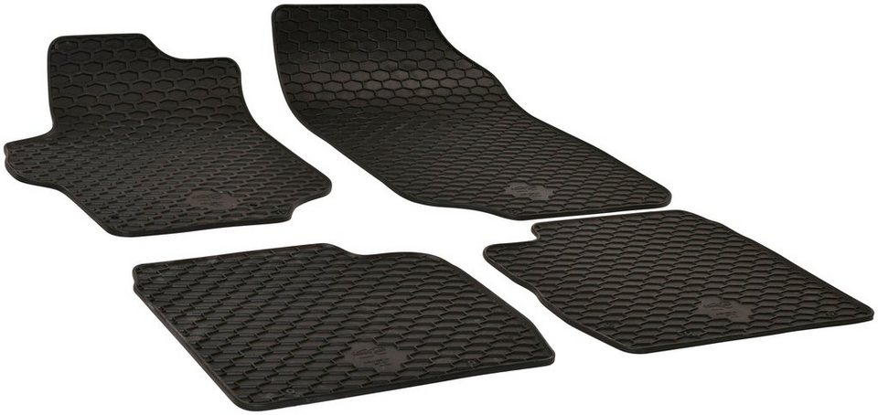 WALSER Passform-Fußmatten (4 St), für Citroen, Peugeot 301, C-Elysee  Stufenheck, für Citroen C-Elysee 11/2012-Heute, Peugeot 301 11/2012-Heute | Automatten