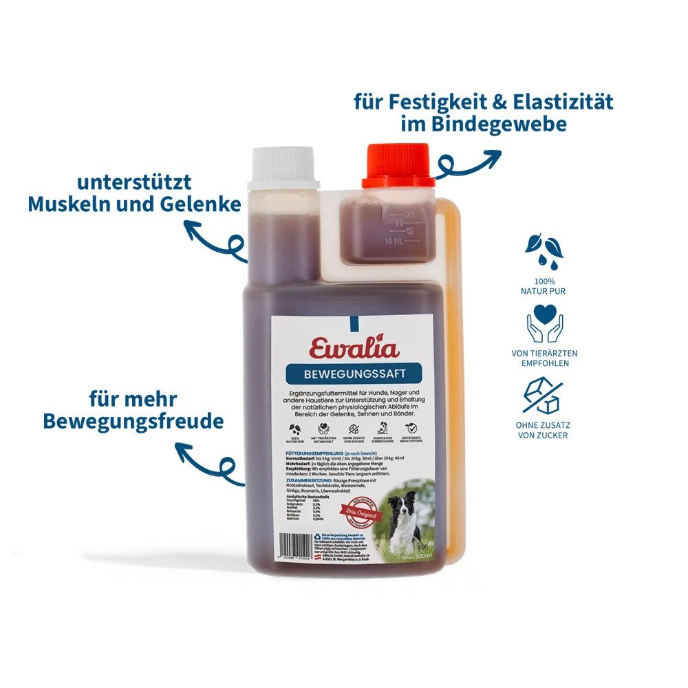 Tierpräparate EWALIA Bewegungssaft für Hunde 500ml