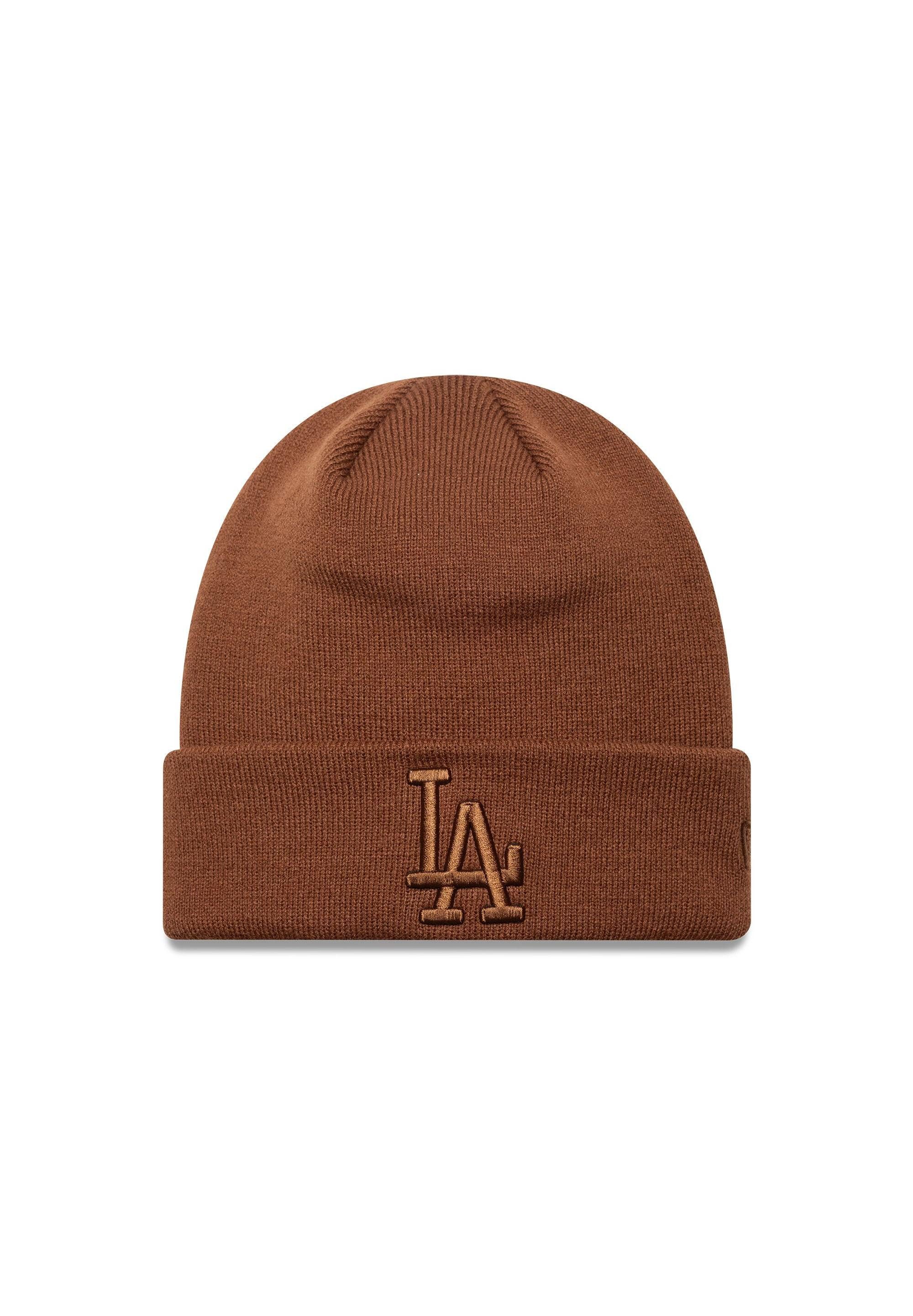 Bommelmütze Los Angeles Dodgers Women League Essential Beanie New Era MLB Braun