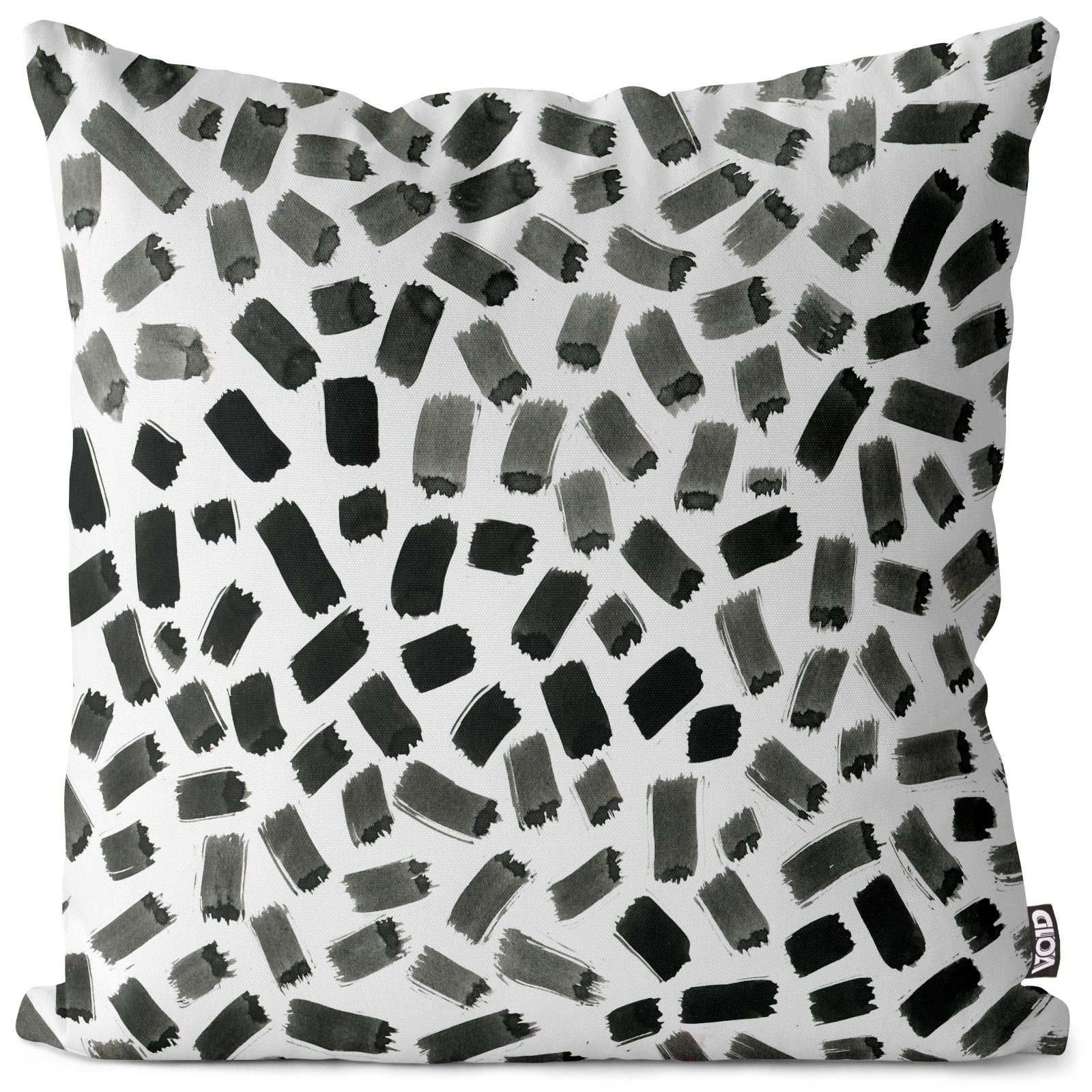 Zebra Linien Malen Tropen Zebrastreifen Stück), VOID Safari elegant klassisch Kissenbezug, gestreift (1 abstrakt Streifen Sofa-Kissen Dschungel Pinsel