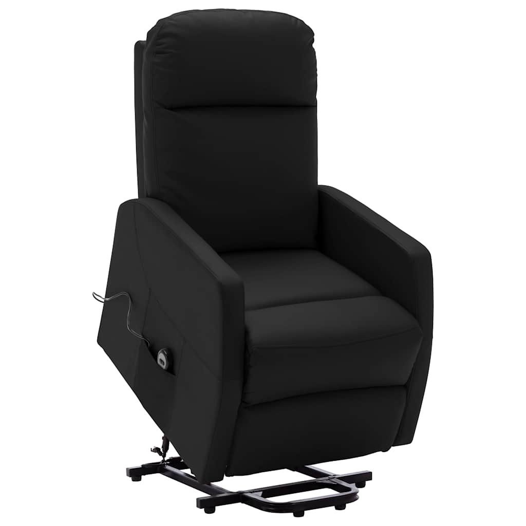 Sessel Aufstehsessel Schwarz Kunstleder