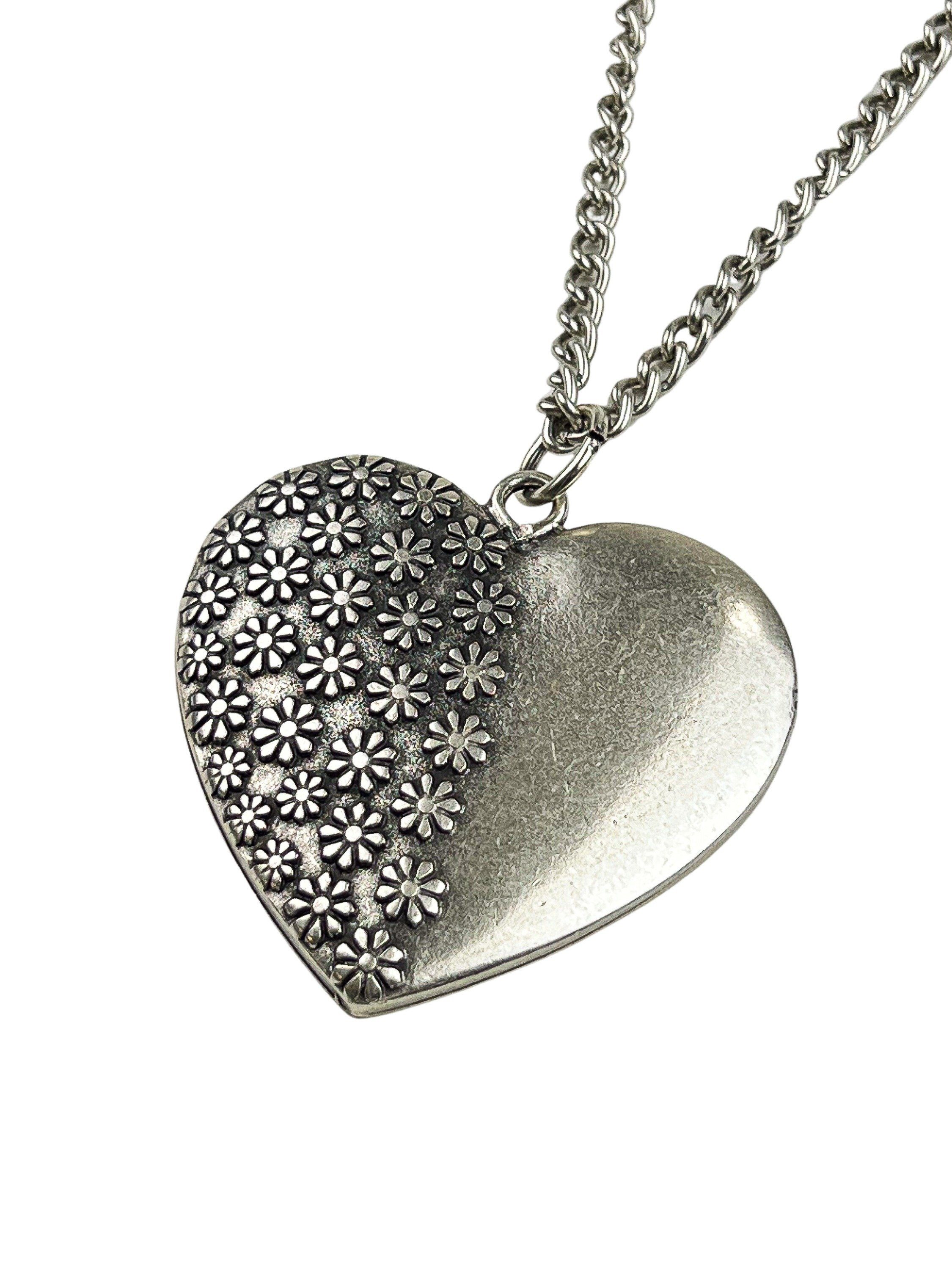 COLLEZIONE ALESSANDRO Lange Kette Heart, mit kleinen Blümchen