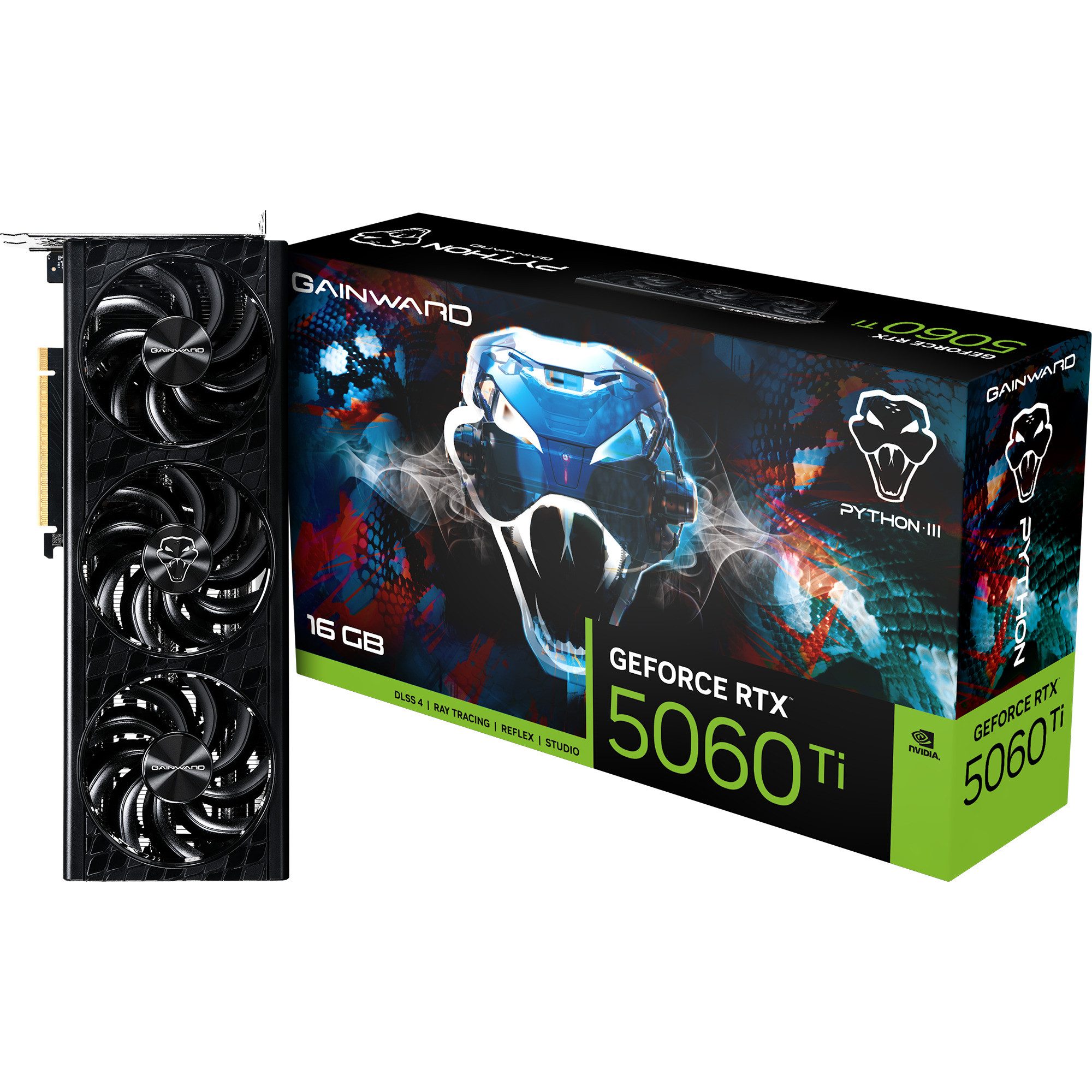 Gainward Gainward GeForce RTX 5060 Ti Python III 16GB, Grafikkarte (16 GB)