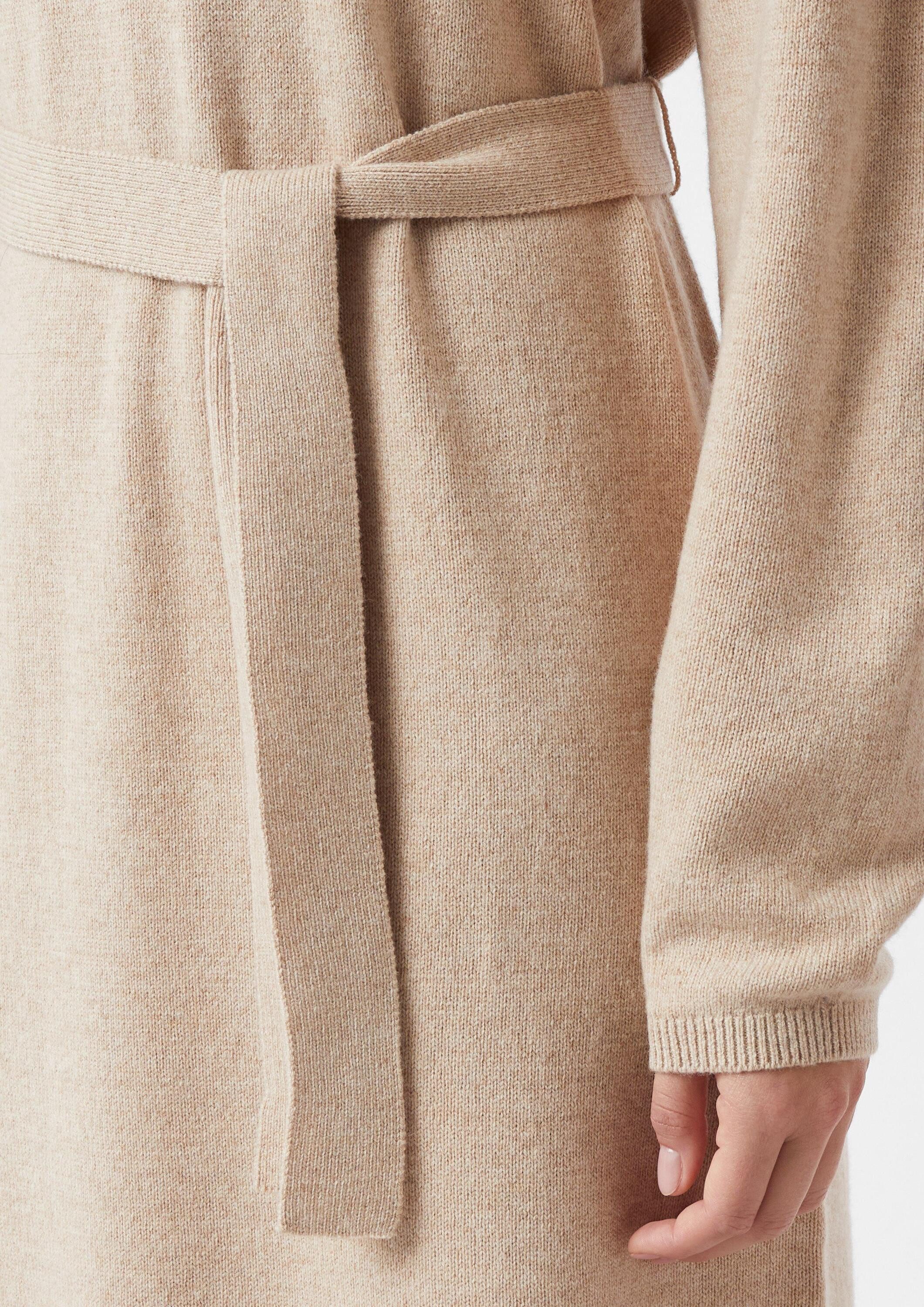 comma Maxikleid Kleid Midi-Kleid aus Wollmix im Relaxed Fit