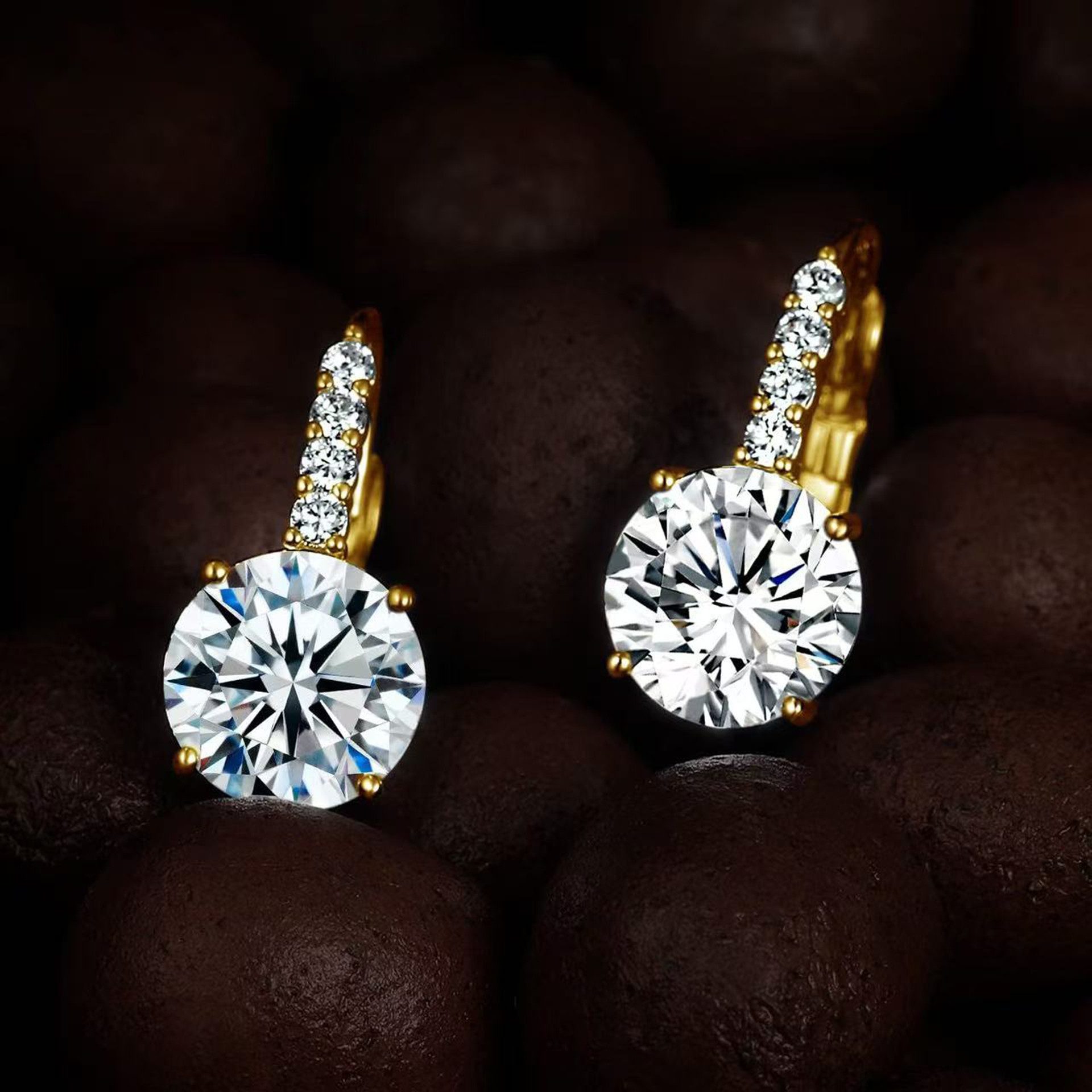 Jumpeak Paar Ohrstecker Einzelner1,5ct,D,VS1,3EX, Damenohrringe,Im Labor gezüchtete Diamanten, Kommunion geschenk mädchen,Damen geschenk,Geschenk tochter