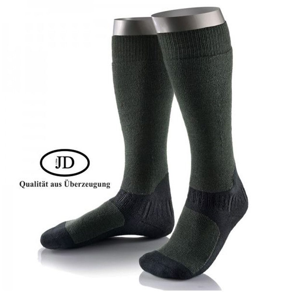 JD J. Dirks Funktionssocken JD Funktionsstrumpf für Jäger, oliv (3-Paar)