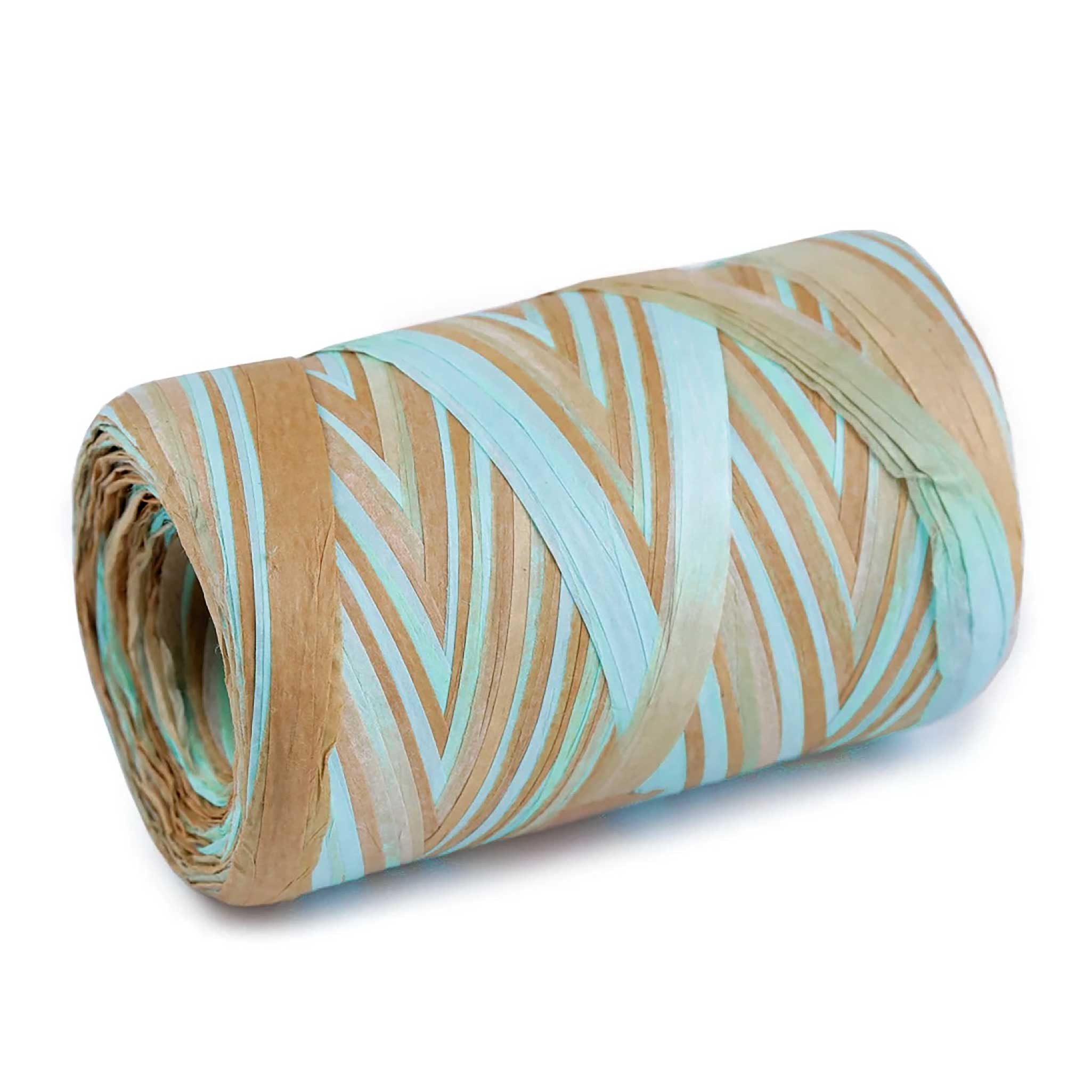 maDDma Geschenkband Raffia Papierschnur multicolor 80m Geschenkband Dekoband Papier, mehrfarbig 4