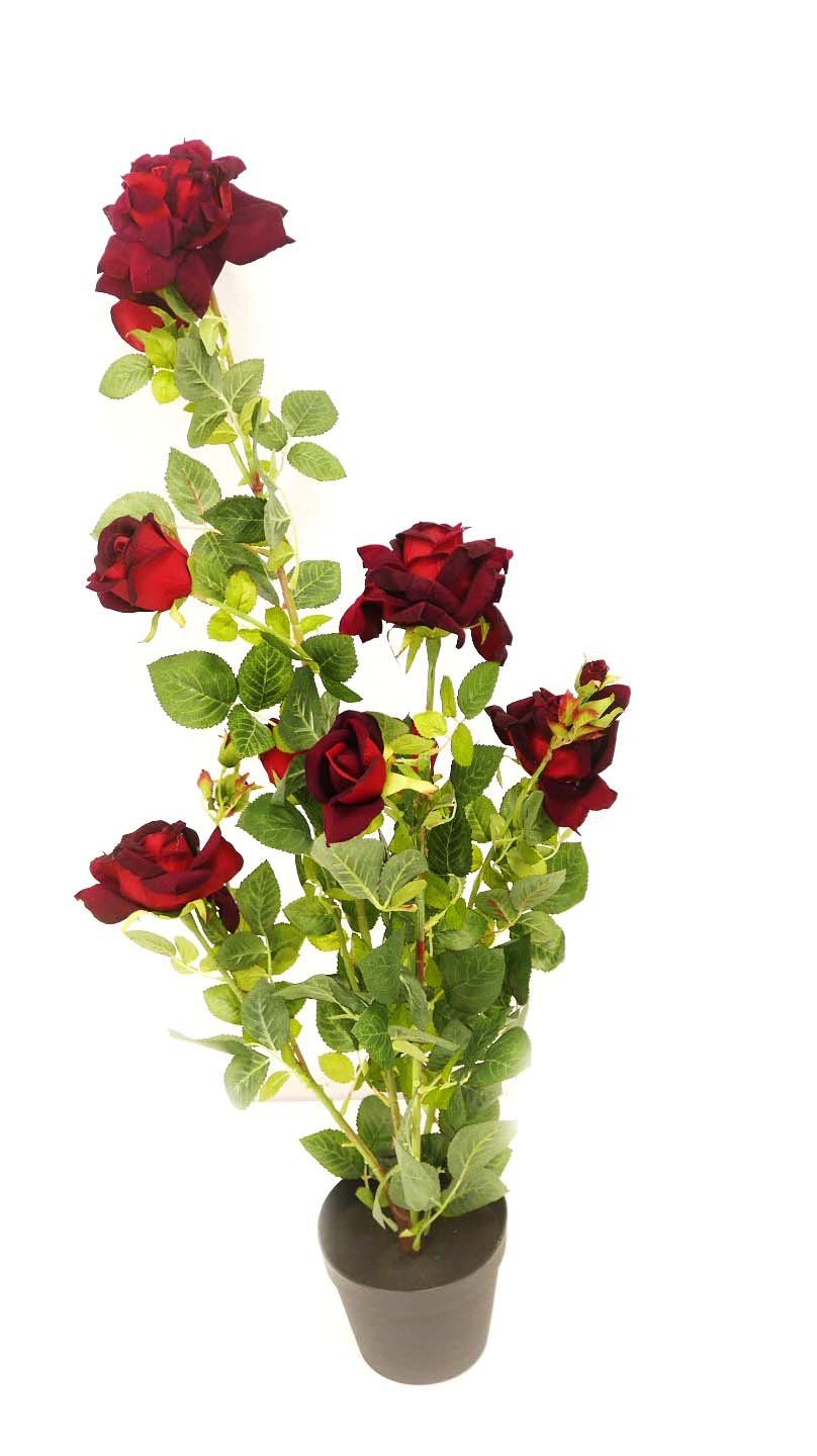 Kunstpflanze Dekopflanze Rose 95 cm Rose, B&S, Höhe 95 cm