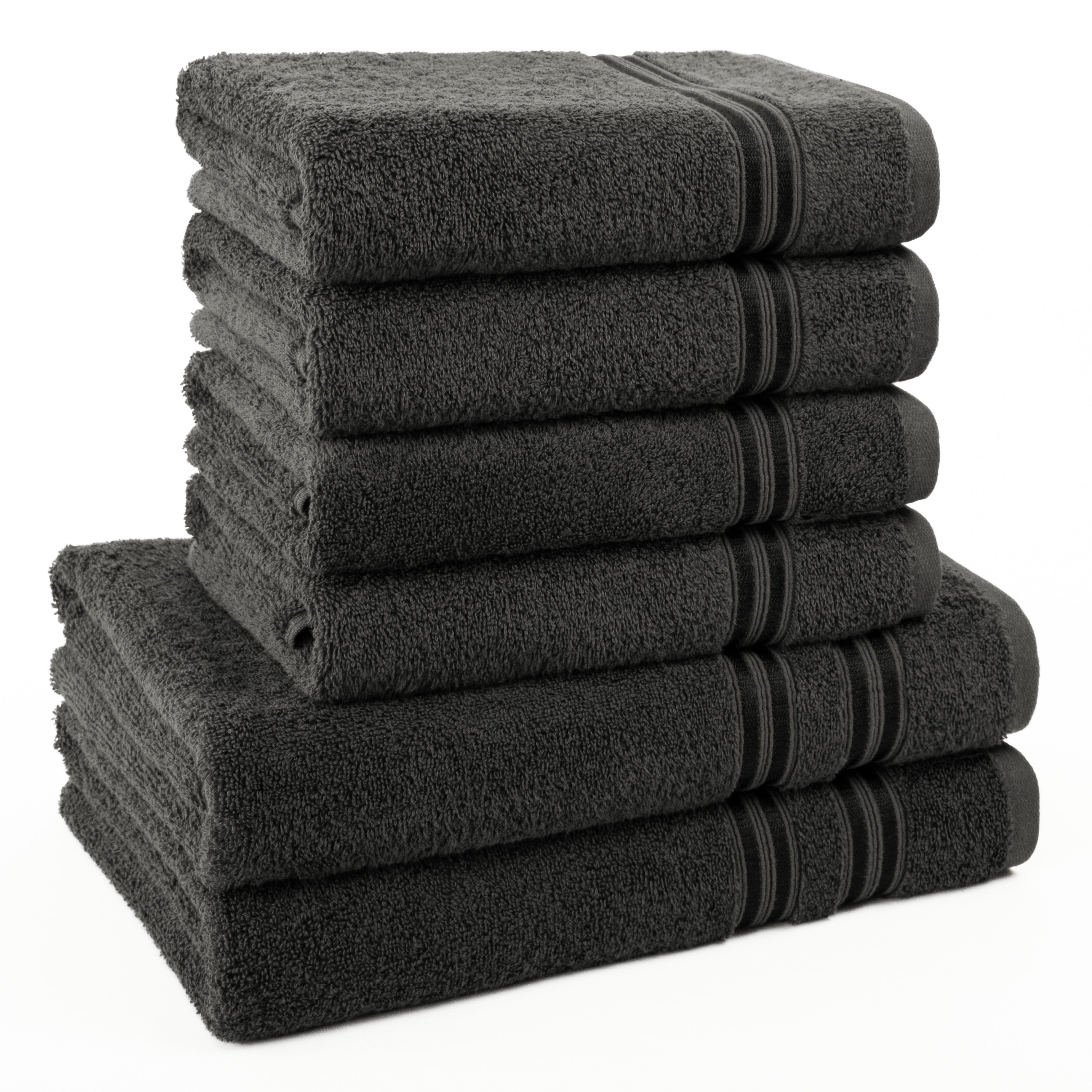 HAMMETEX Handtuch Set 6-teiliges Handtuch Set, 100% Baumwolle, Weich & Saug günstig online kaufen