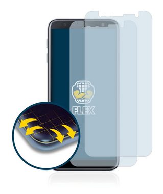 BROTECT Full-Screen Schutzfolie für Samsung Galaxy J6 Plus, Displayschutzfolie, 2 Stück, 3D Curved klar