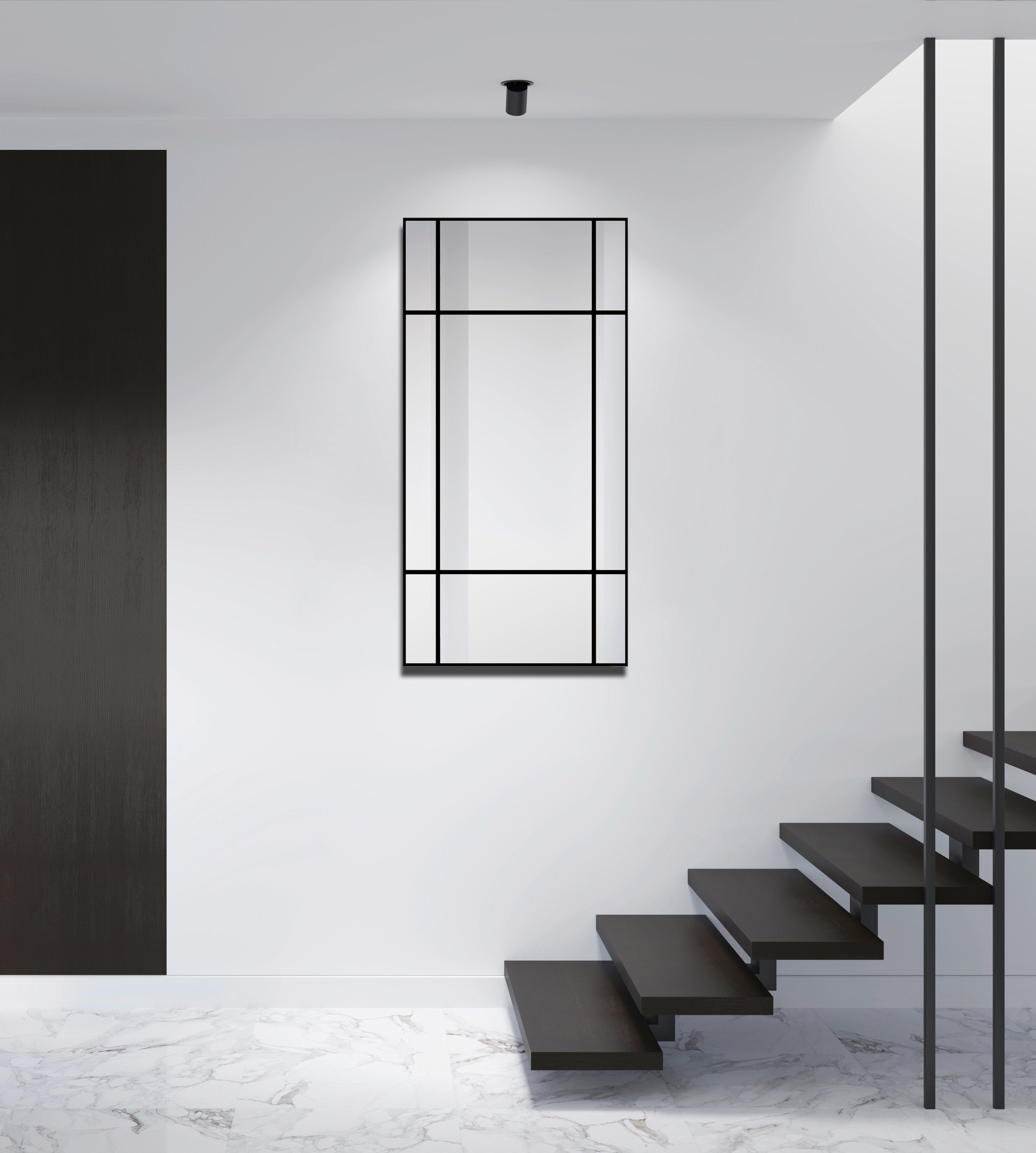 Spiegel mit Wandspiegel, Aluminiumrahmen, 60x120 dekorativer Talos cm BxH: