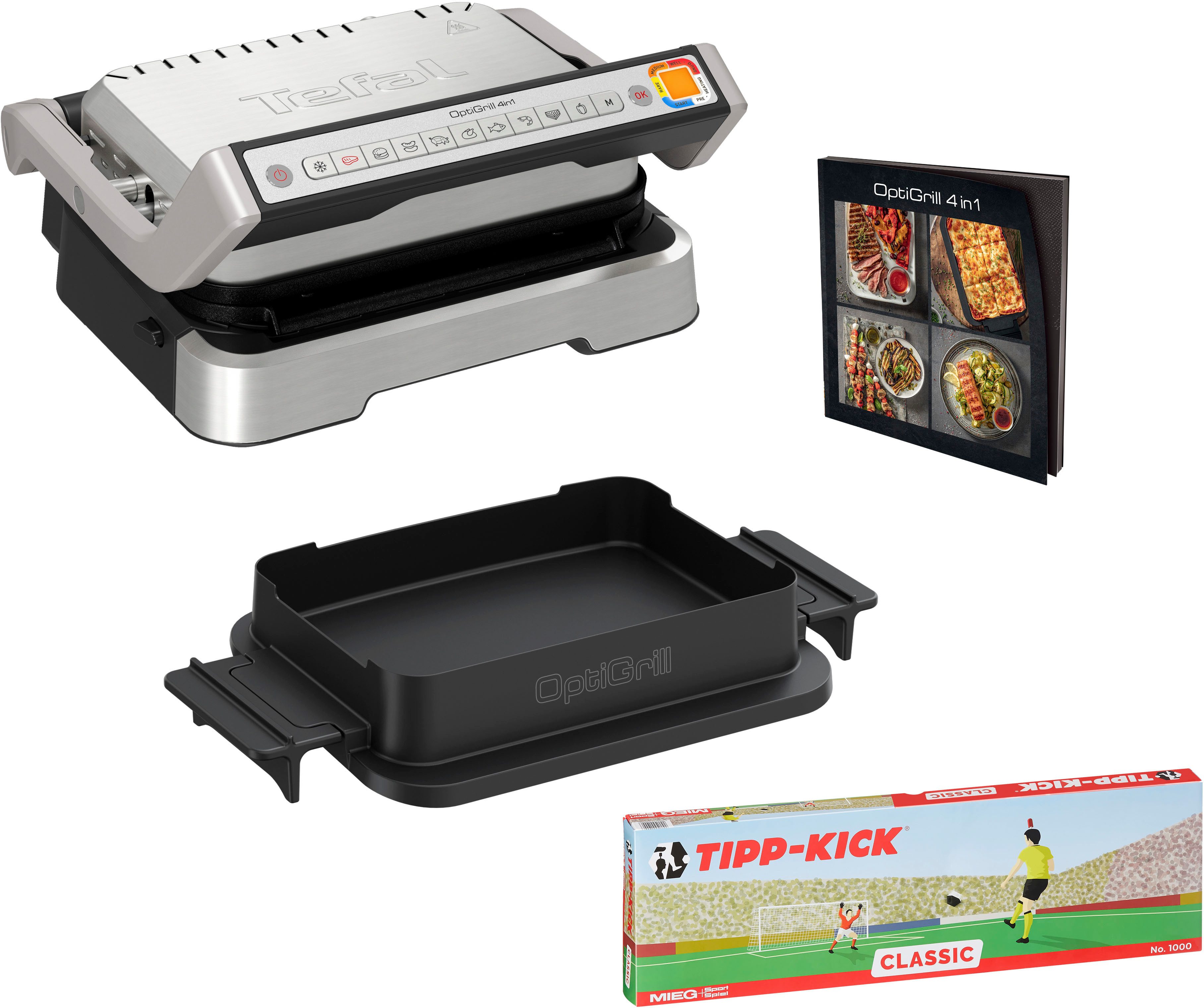Kontaktgrill GC774D TK OptiGrill 4in1 Grillen/BBQ/Ofen/kompl. Mahlzeit