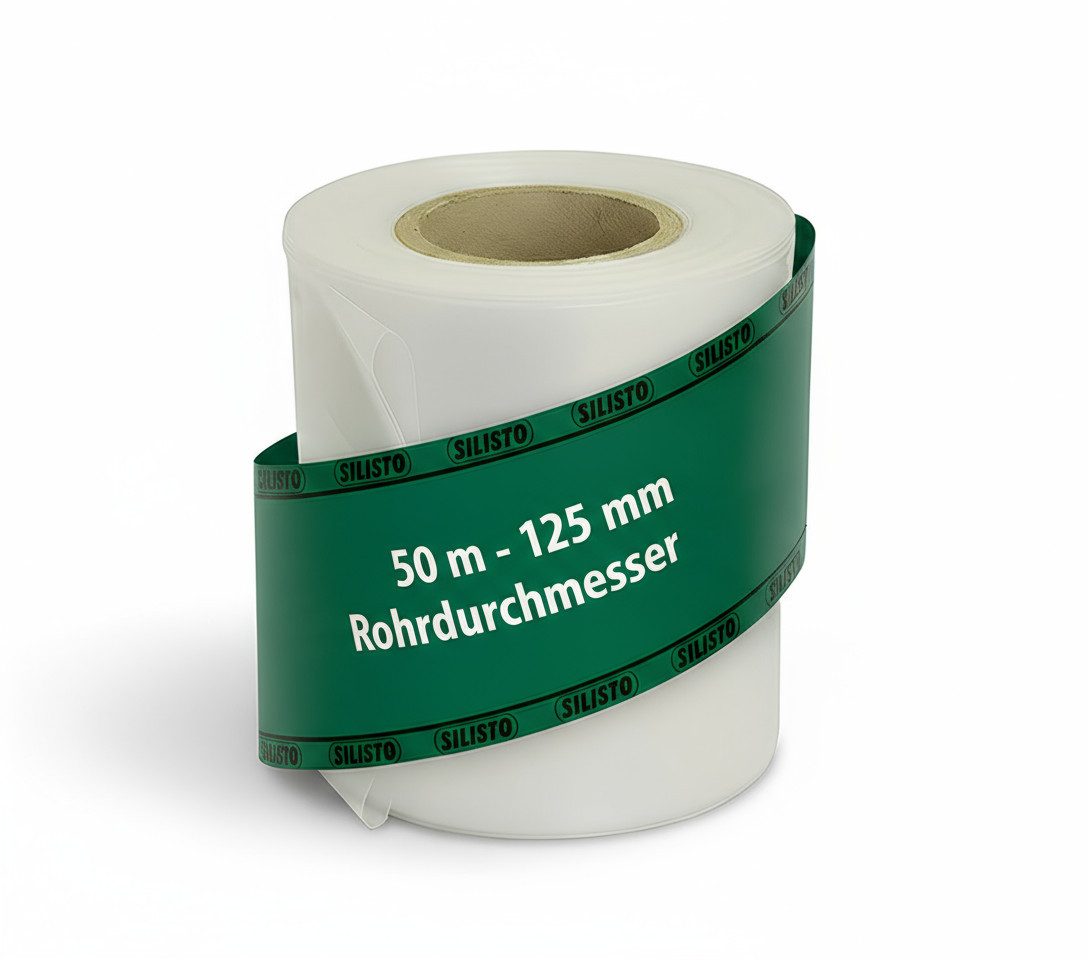 Silisto Regenfallrohr Fallrohrprovisorium 50m für Ablaufrohre bis Ø 125 mm, (1-tlg), Universeller Einsatz für Ablaufrohre, Fallrohr Schlauch