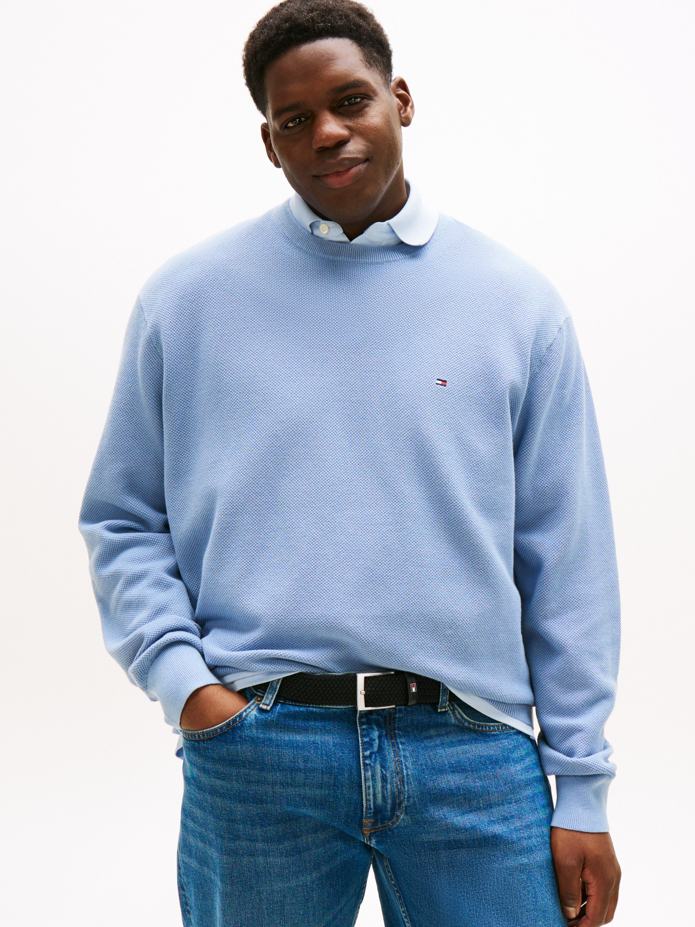 Tommy Hilfiger Big & Tall Rundhalspullover BT-ESSENTIAL STRUCTURE CREW NECK günstig online kaufen