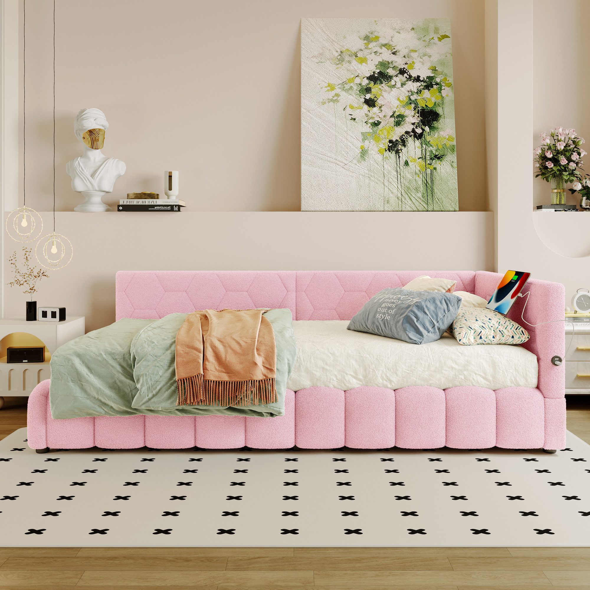 HAUSS SPOLE Schlafsofa 90x200cm mit LED-Lichtleiste, günstig online kaufen