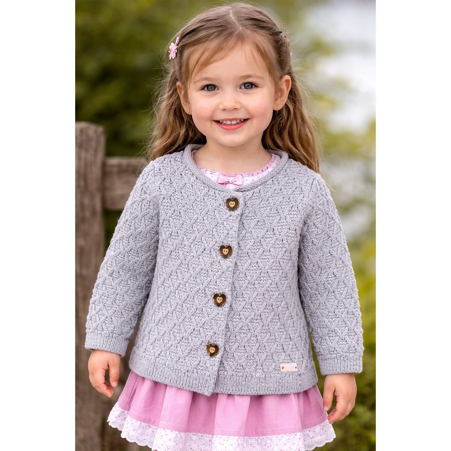 BONDI Strickjacke Mädchen Trachten Strickjacke 'Alpenglück' 86852