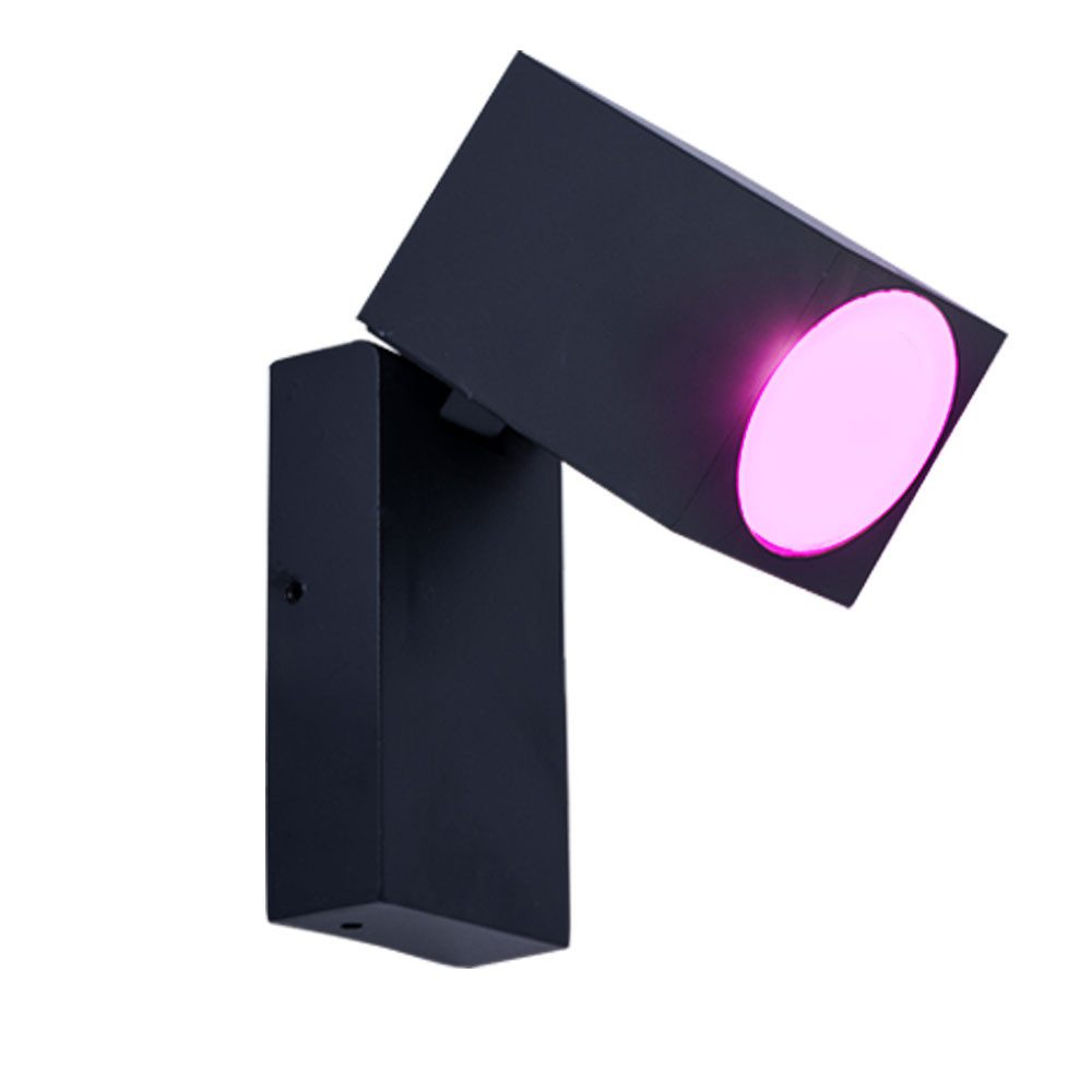 V-TAC LED Außen-Wandleuchte, Leuchtmittel inklusive, Kaltweiß, Warmweiß, Neutralweiß, Tageslichtweiß, Farbwechsel, Wandleuchte Spotlampe Außenleuchte Smart RGB LED schwenkbar CCT Dimmer