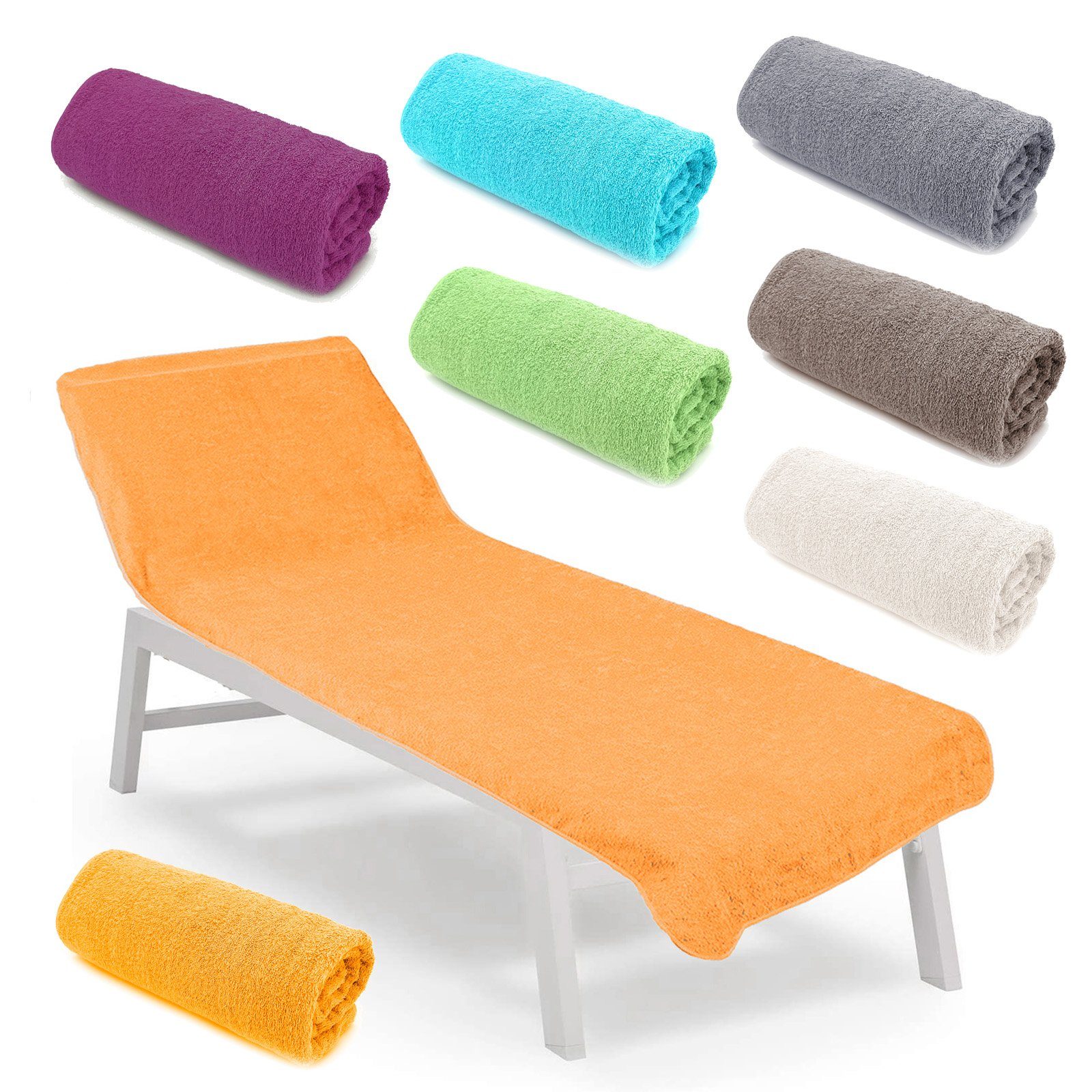 heimtexland Liegenauflage Liegestuhl Schonbezug Frottee Liegestuhlauflage, günstig online kaufen