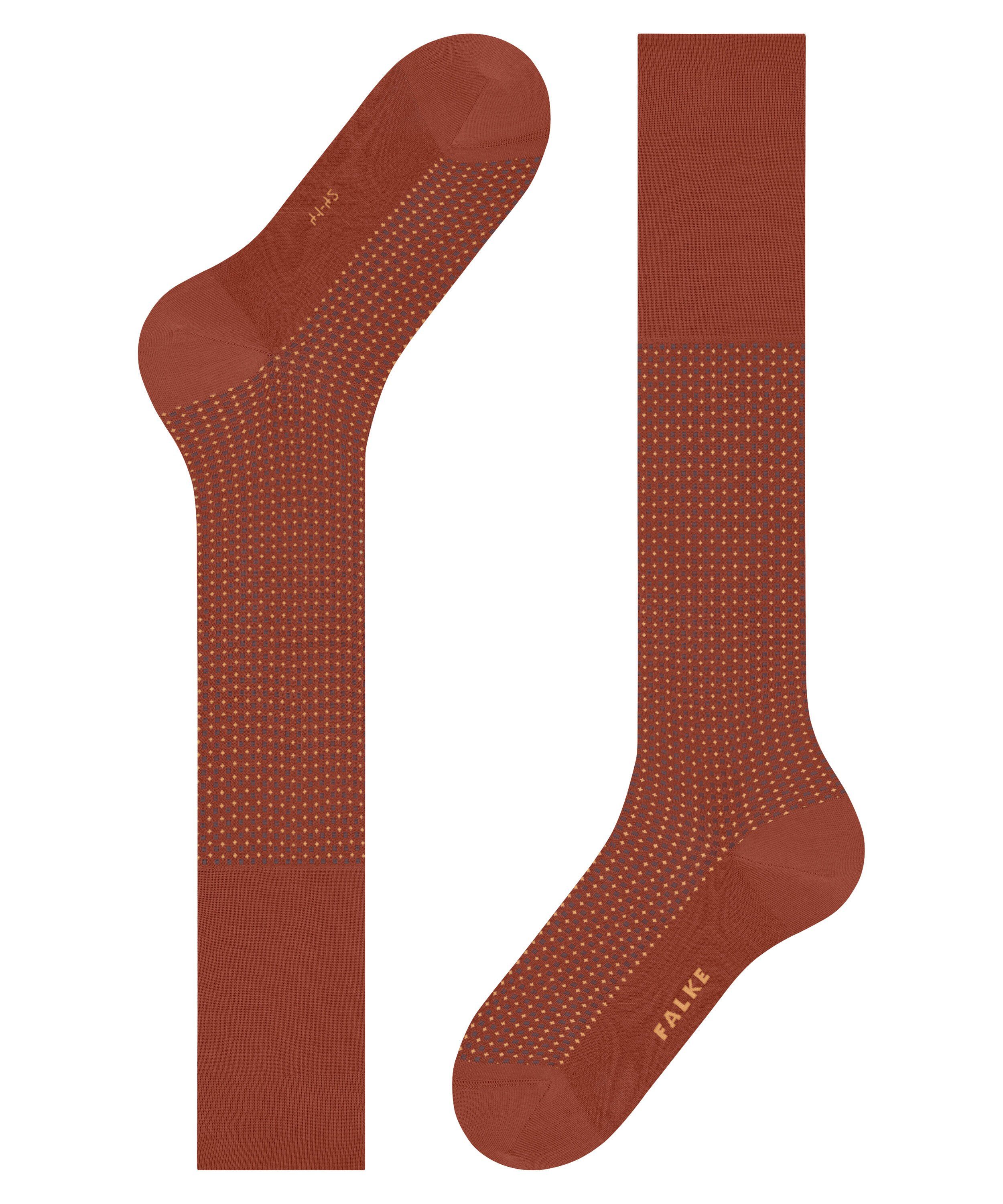 FALKE Kniestrümpfe Uptown Tie mit Belastungszonen (1-Paar) terra (8829) verstärkten
