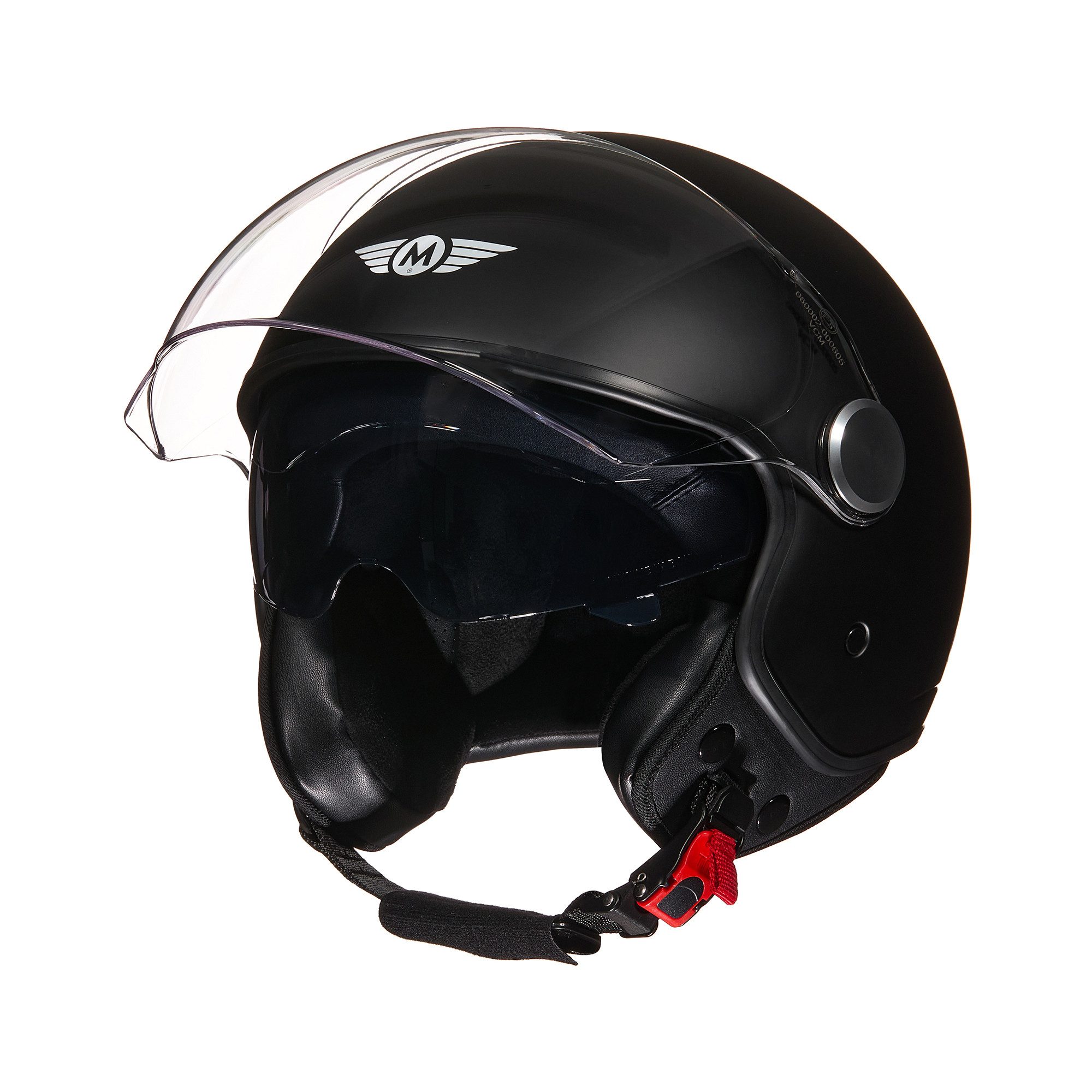 MOTO HELMETS Motorradhelm Integralhelm Motorrad Full Helm AV-63, Für Motorrad und Roller, Schnellverschluss, Sonnenvisier, nur 1050g