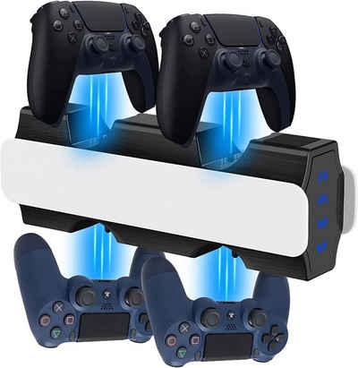 OUBANG »OUBANG PS5/PS4 Controller Ladestation mit USB 5V/3A Schnellladestation« Controller-Ladestation (2 in 1 für PS4 und PS5)