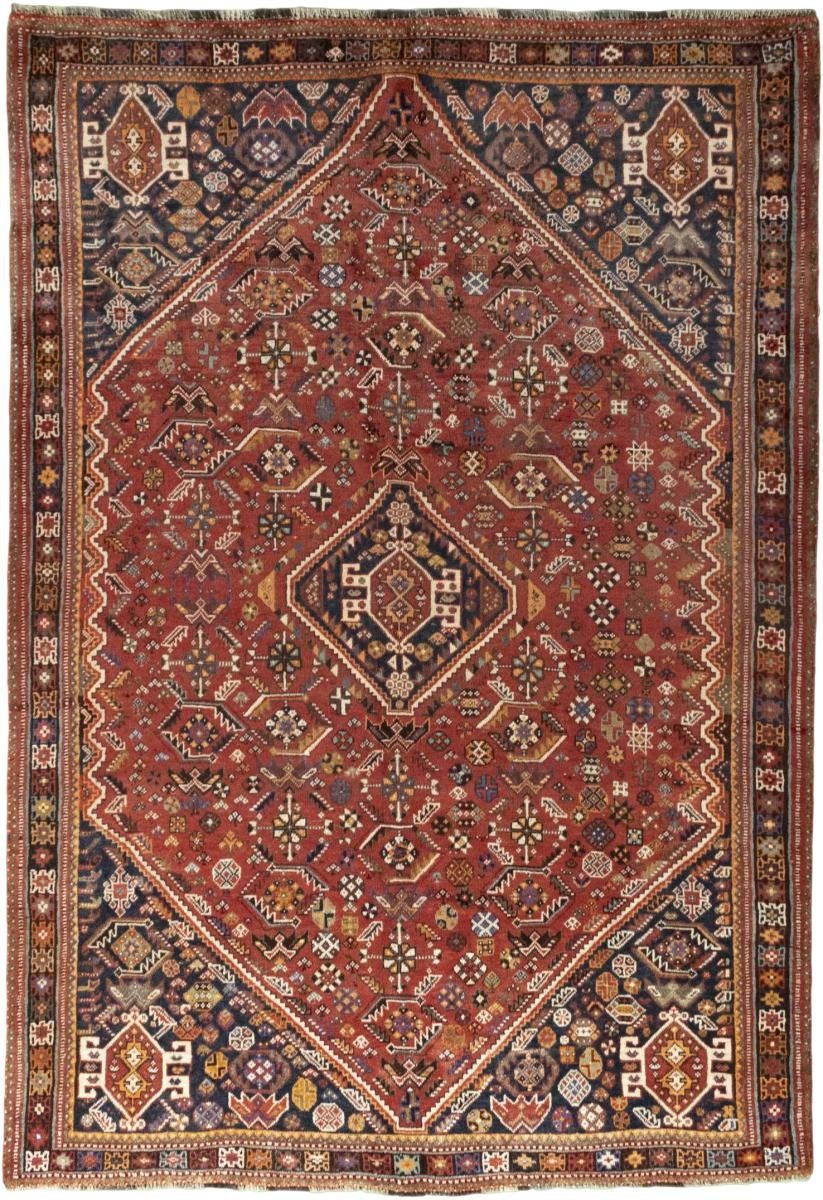 Orientteppich Shiraz Perserteppich, Trading, mm Höhe: 179x257 / Handgeknüpfter 10 Nain Orientteppich rechteckig