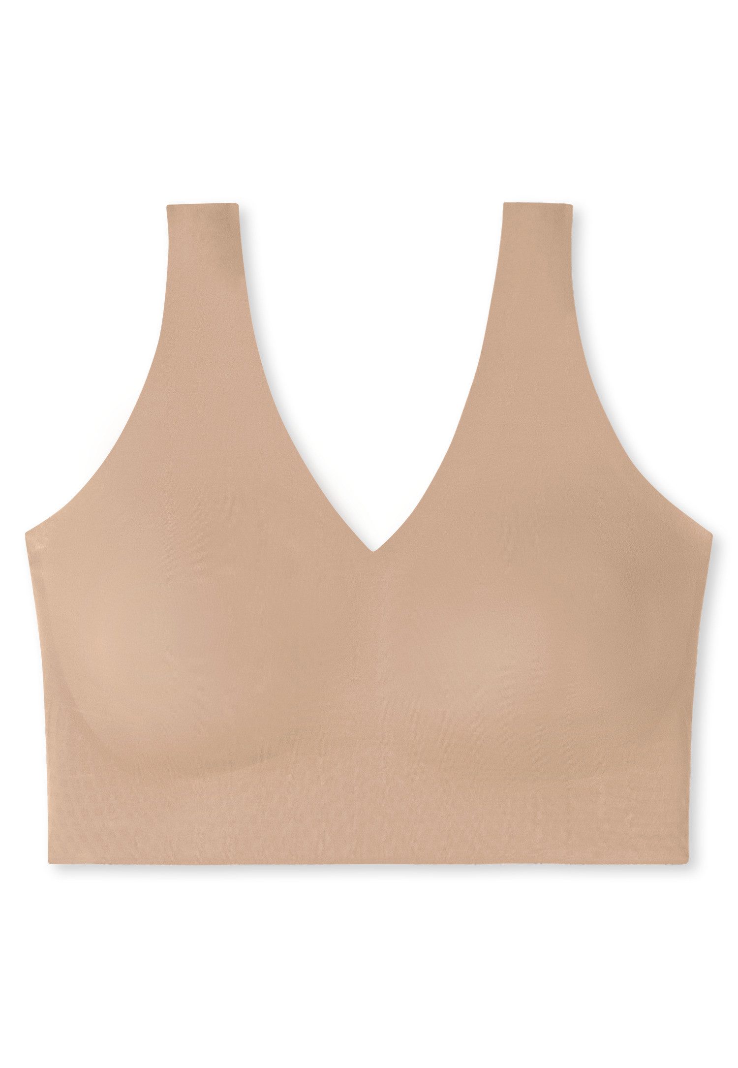 Schiesser Bustier Invisible Soft Microfaser, Lasercut-Abschlüsse, V-Ausschnitt
