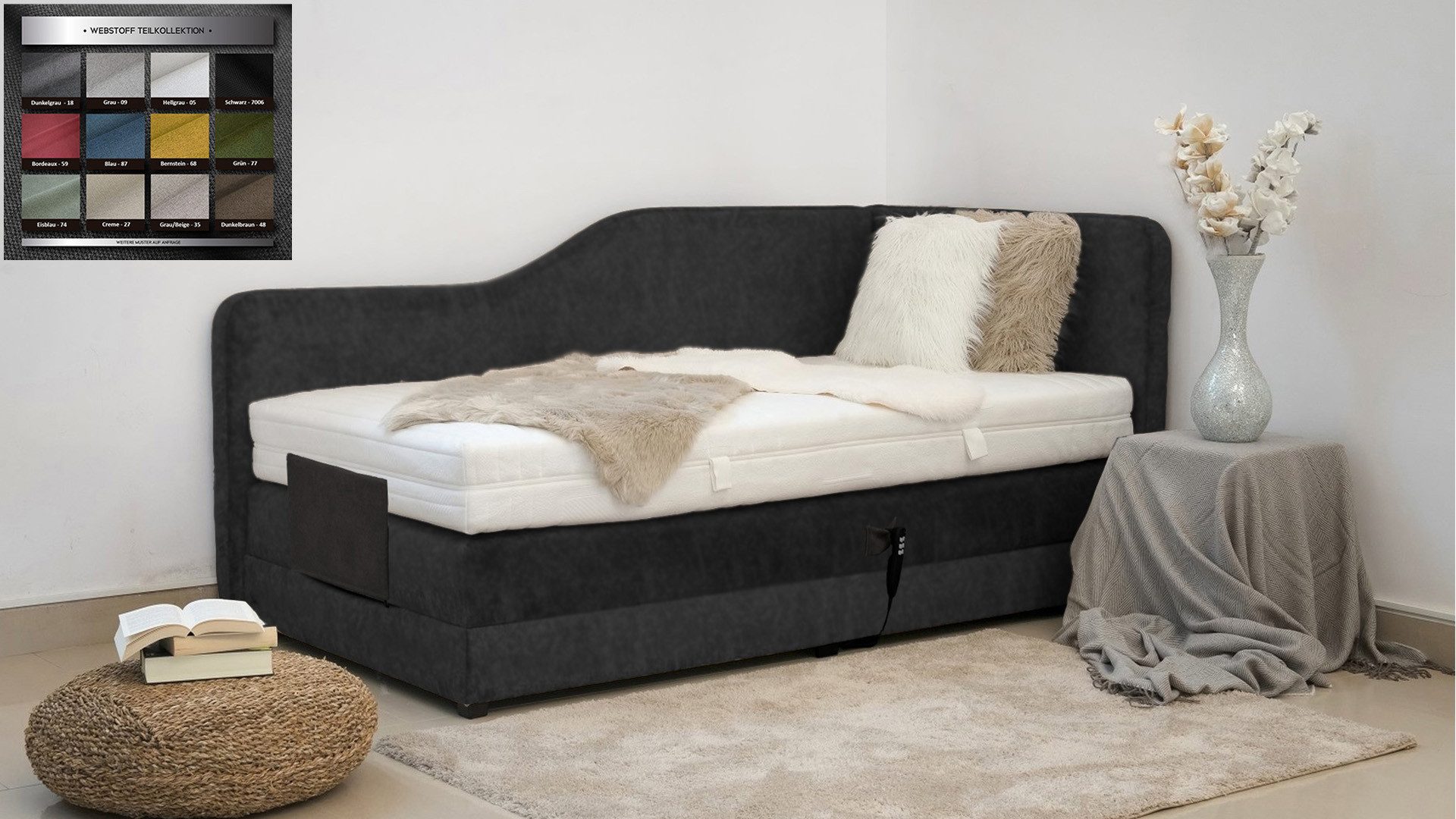 PAARA Boxspringbett Box Alexandria elektrisch verstellbar günstig online kaufen