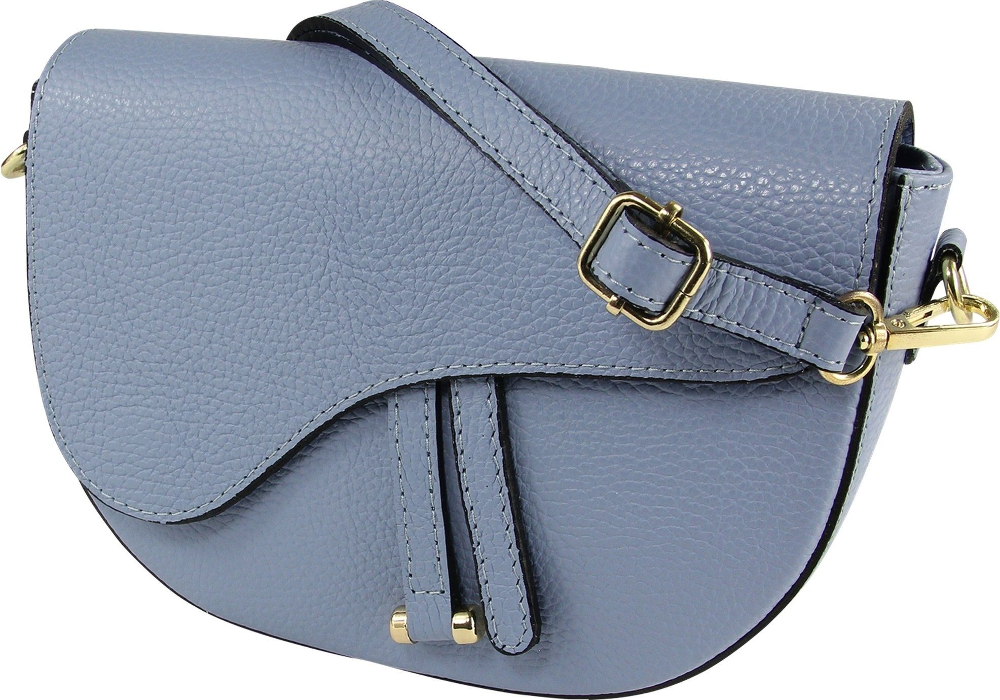 Schultertasche Toscanto Tasche hellblau Schultertasche