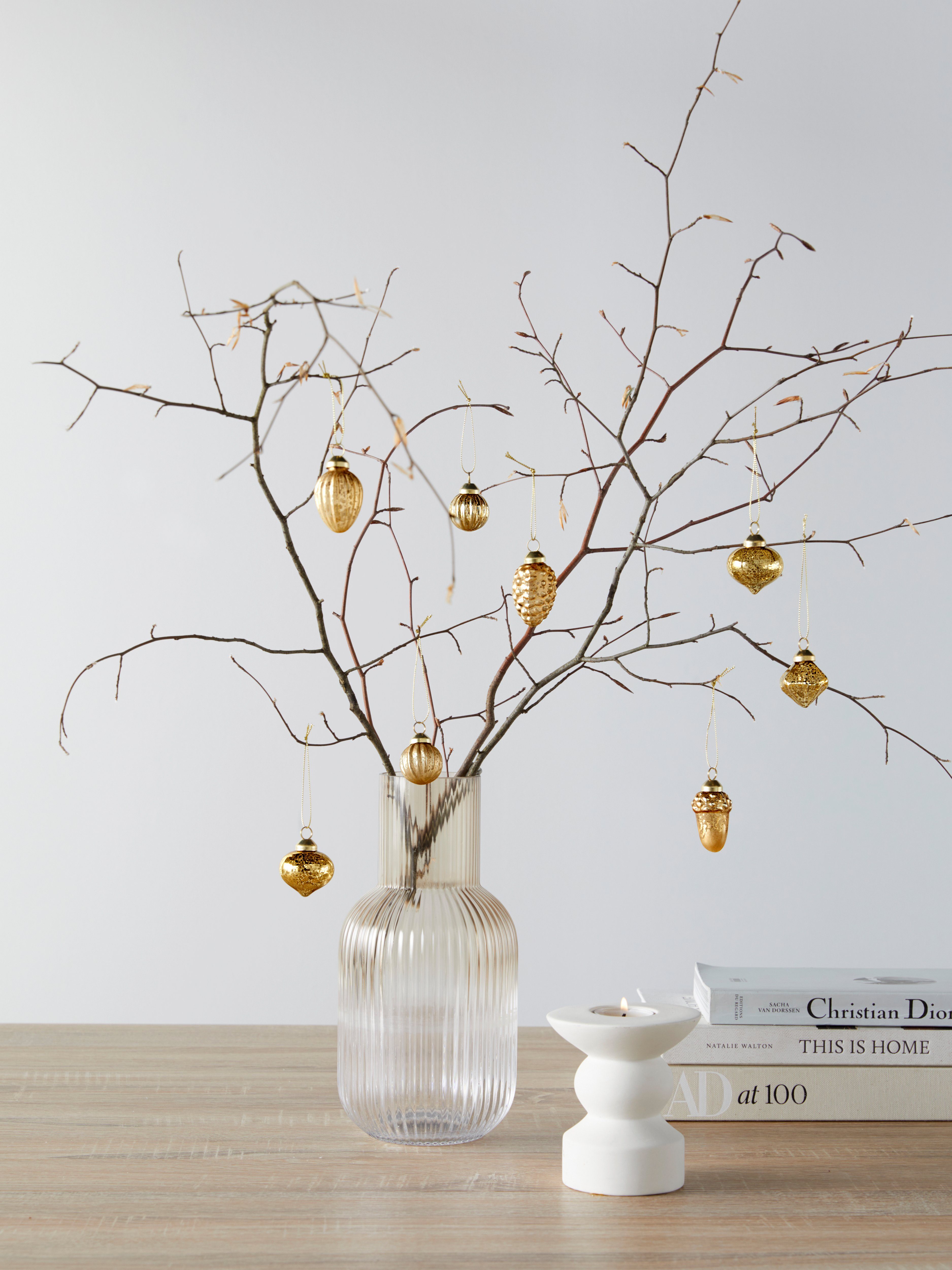 Christbaumschmuck Lena Home Glas (16-tlg), goldfarben by Christbaumschmuck aus LeGer Gercke Weihnachtsdeko,