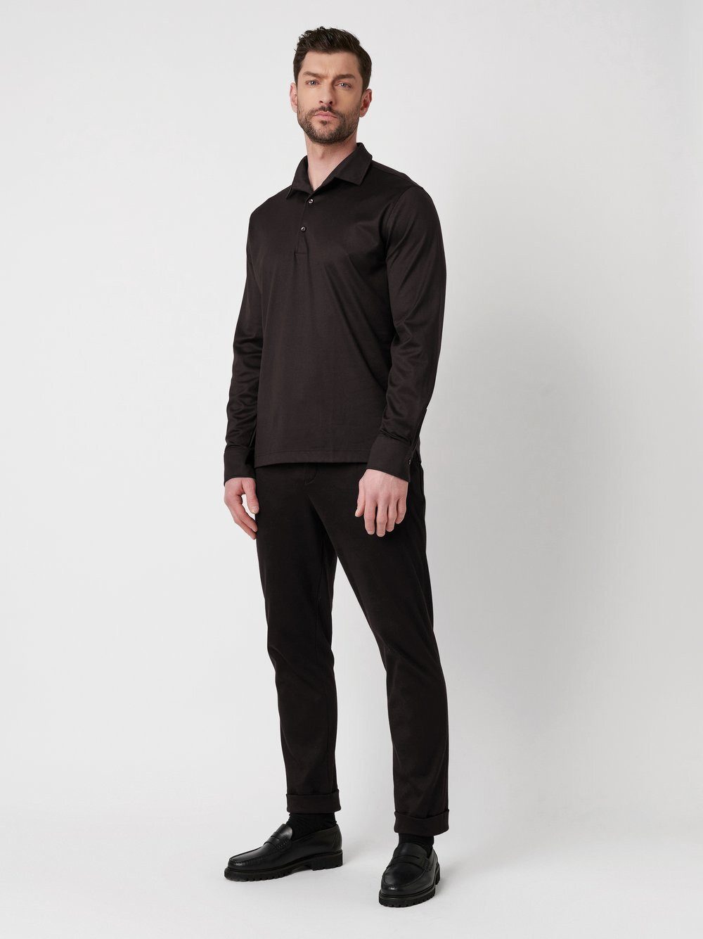 DESOTO Poloshirt Luxury Two Ply Polo Revers aus feinster Two Ply Qualität