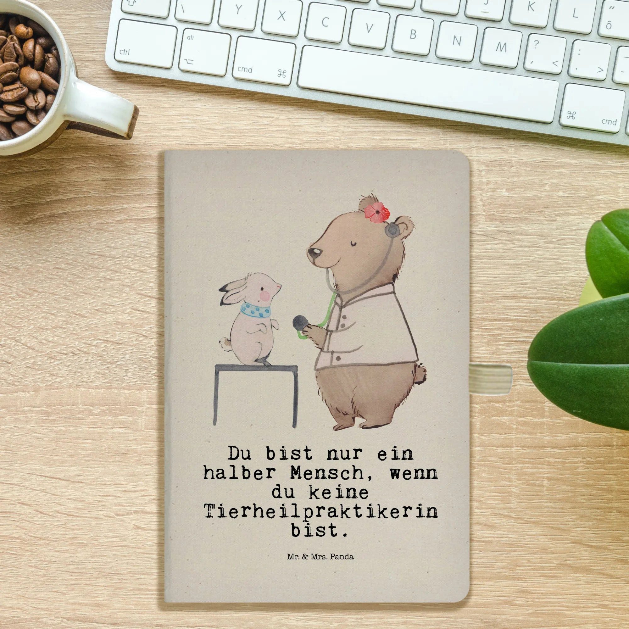 Thumbnail - Mr. & Mrs. Panda Notizbuch Tierheilpraktikerin Herz - Transparent - Geschenk, Danke, Notizbuch A Mr. & Mrs. Panda, Kreat...