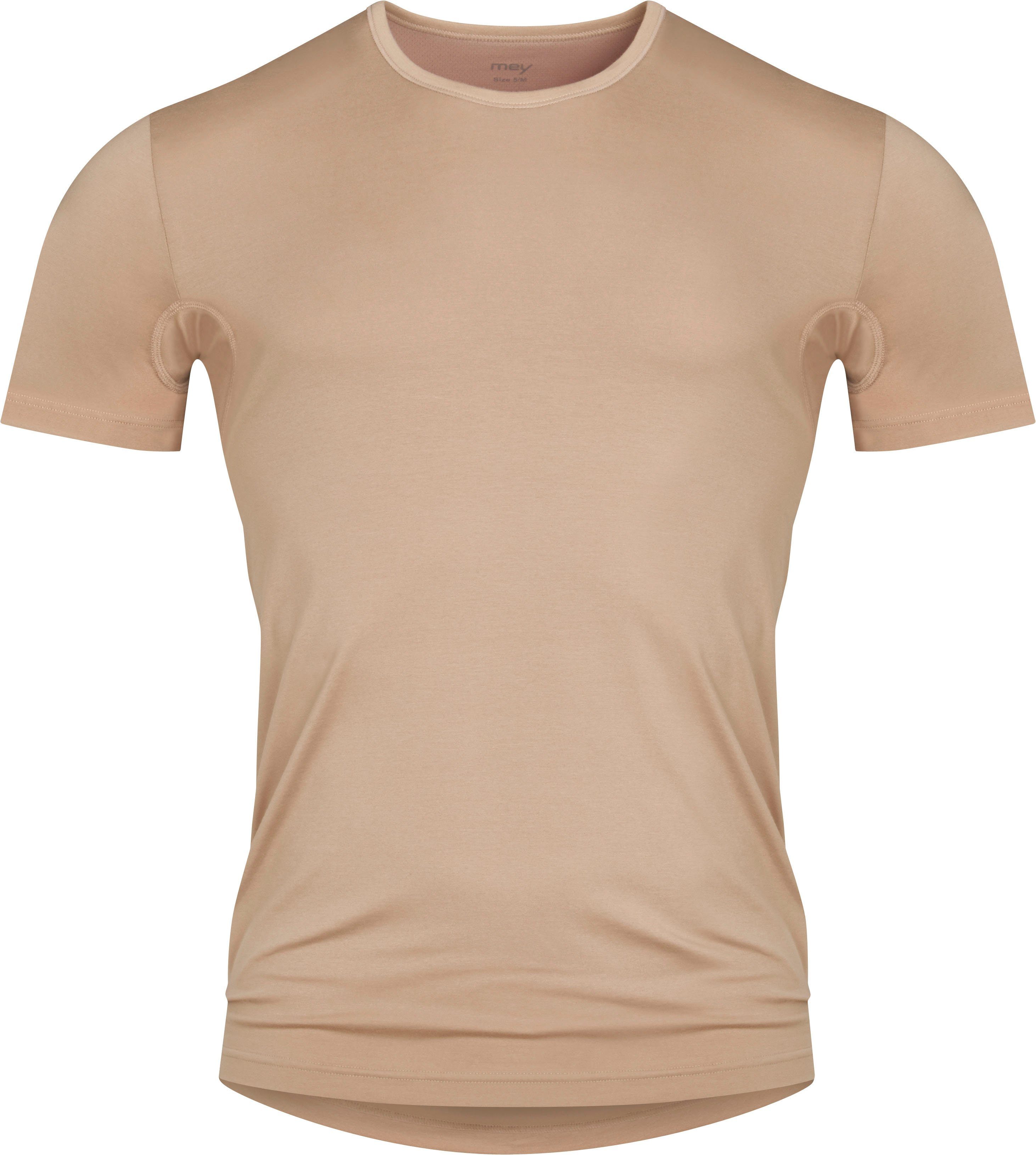 Mey Unterziehshirt Dry Cotton Functional Kurzarm, Rundhals-Ausschnitt, Single Jersey, mit extra-langem Rücken