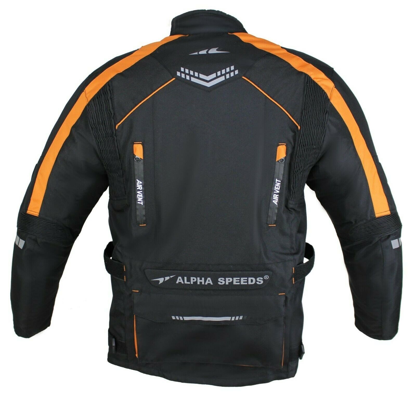 Alpha Speeds Motorradjacke Herren Motorrad Textil Jacke Biker wasserdicht Jacke mit Protektoren Sport, Innenjacke ist trennbar: All Season, Orange – Bild 5 von 5