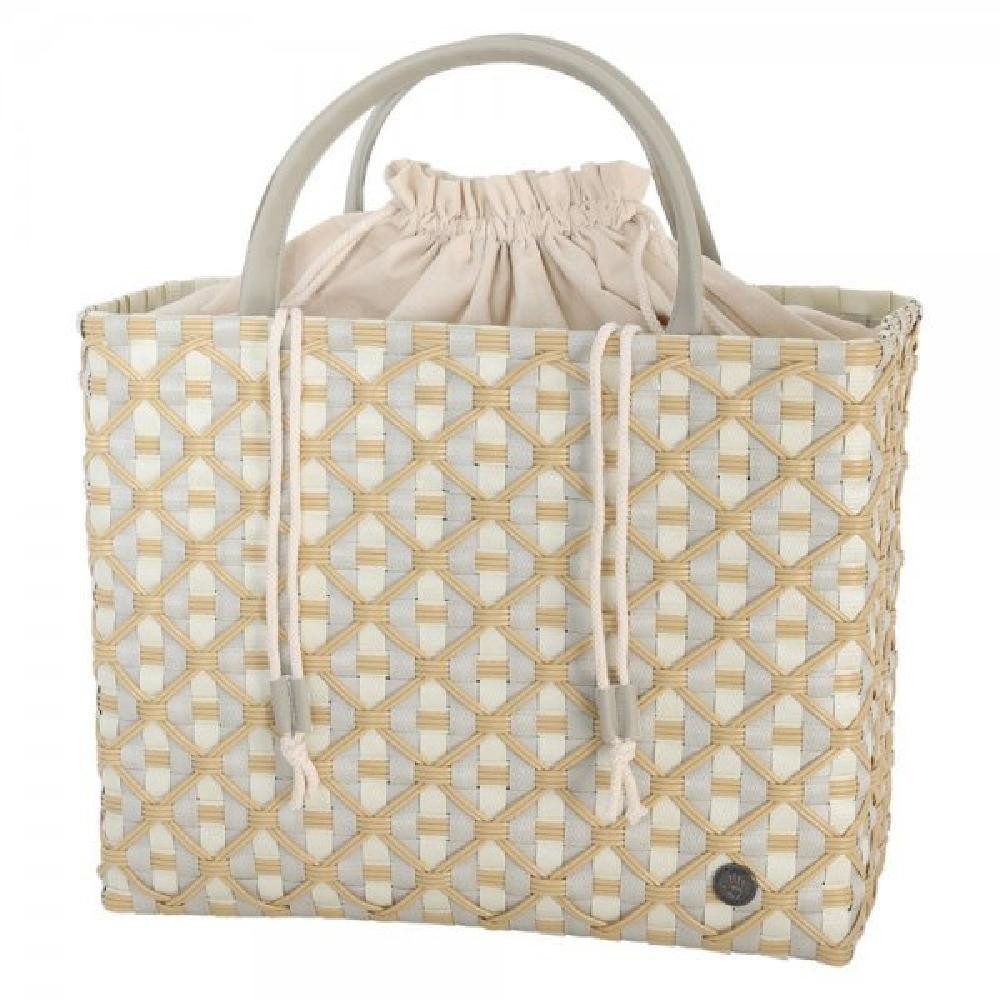 Handed By Einkaufskorb Handed By Shopper Rosemary Pale Grey / White Pattern (M)